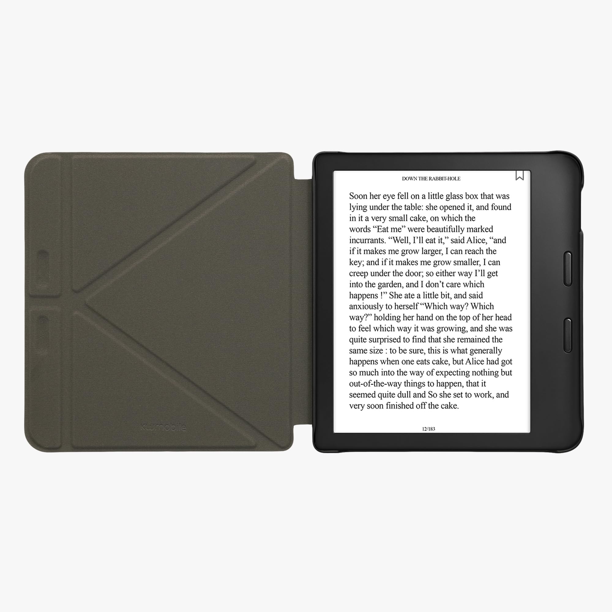 Kwmobile Origami Case Compatible With Kobo Libra 2 Case   Slim Pu Leather Cover With Stand   Orange