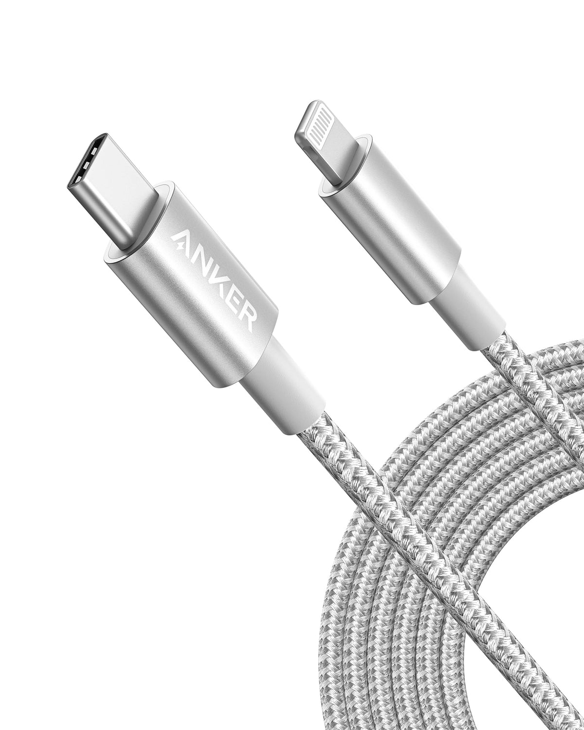 Anker Nylon Usb C To Lightning Cable [10Ft Mfi Certified] For Iphone 13 13 Pro 12 Pro Max 12 11 X Xs Xr 8 Plus, Airpods Pro, Sup