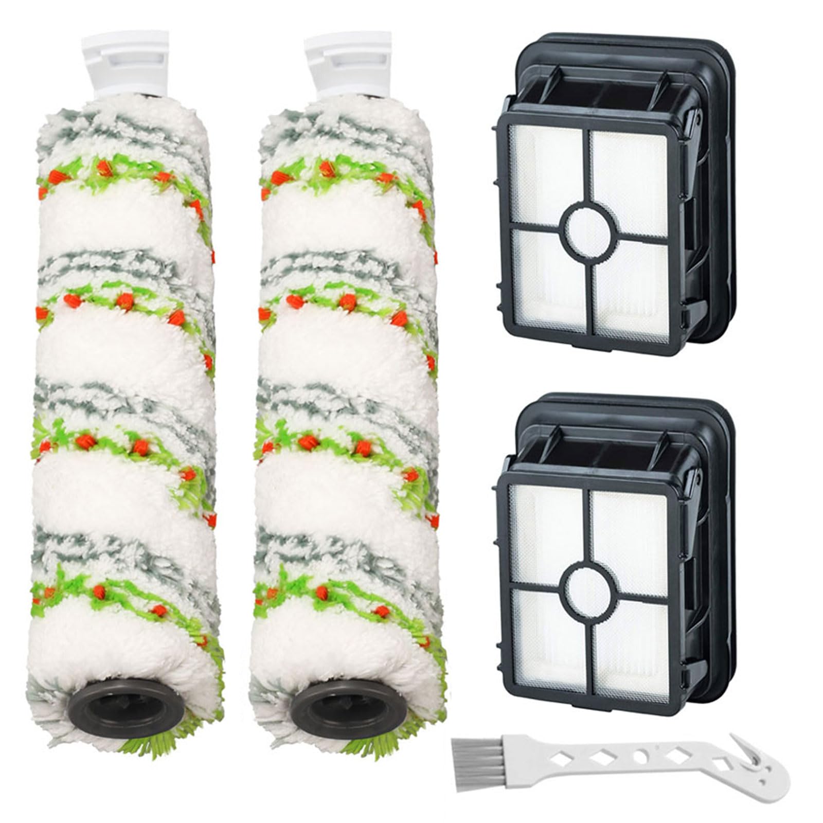 Lemige 2 Pack Replacement Brushes And Filters For Bissell Crosswave Max 2554 2590 2593 2596 For Hydrosteam Plus 35151 3515 35152