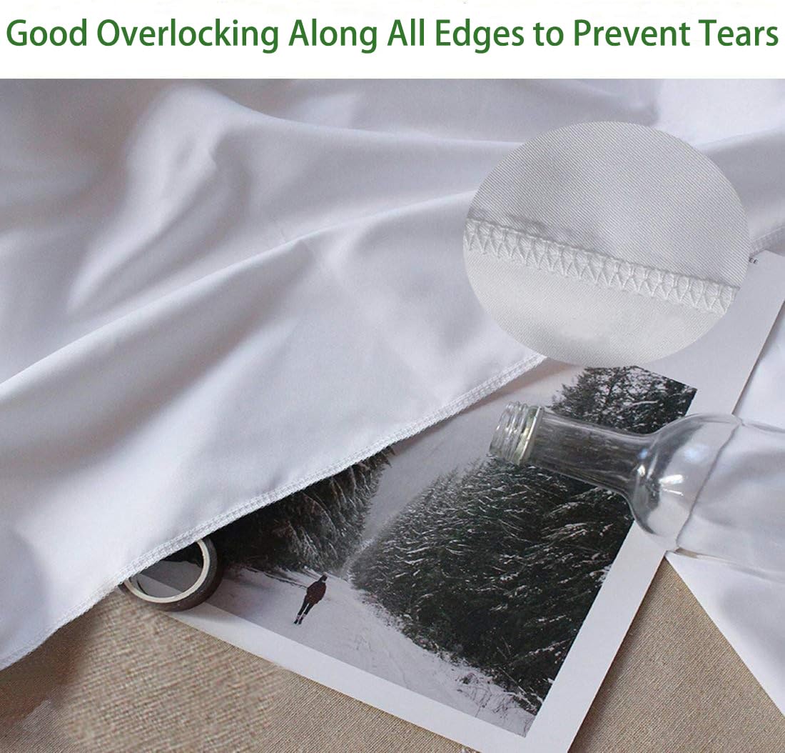 4.9  9.8Ft White Seamless Fabric Backdrop,Thicken, Screen Backdrop,Polyester Material Background Cloth For Photography,Video And