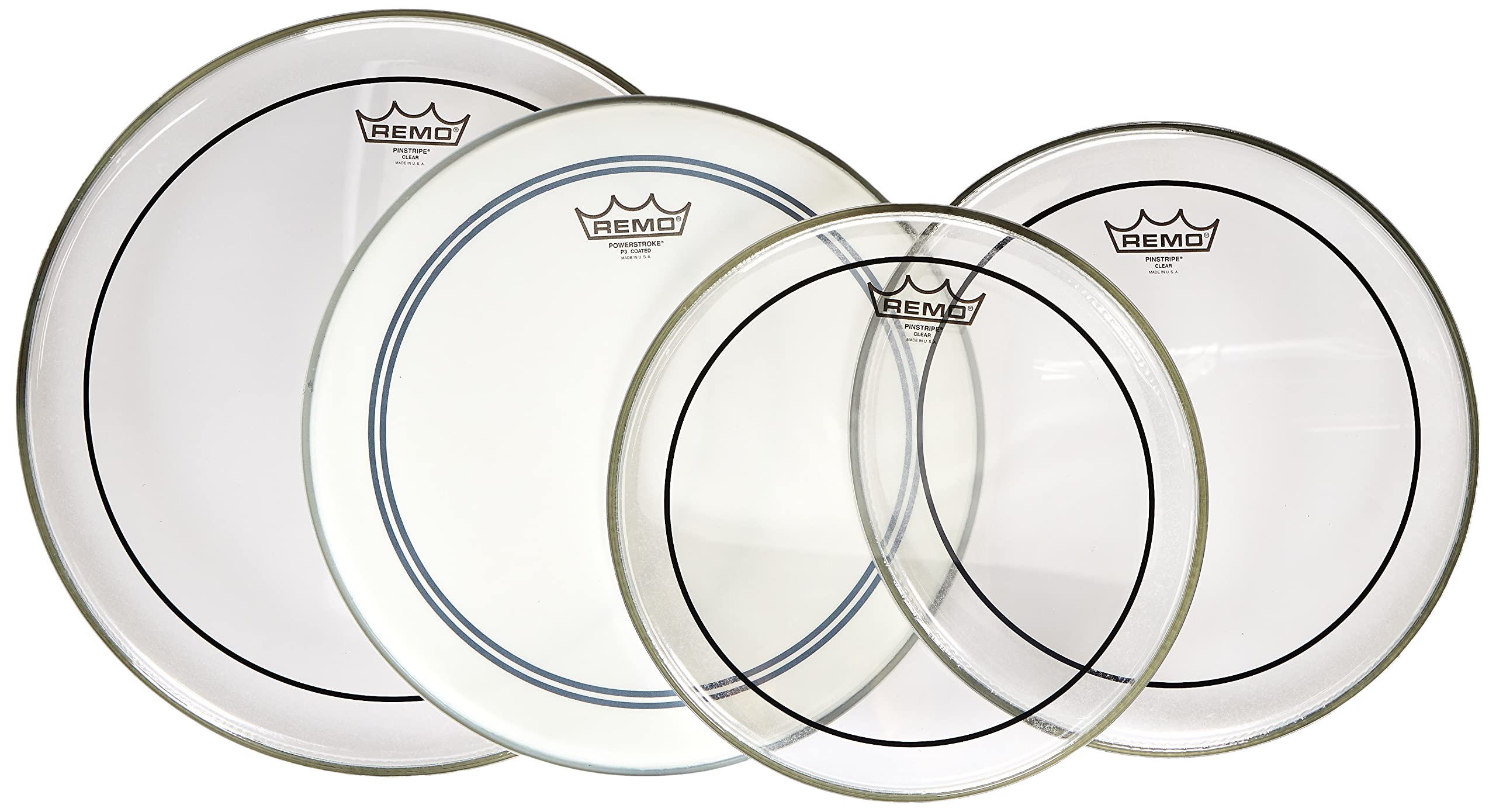 Remo Pinstripe Clear Drumhead Pack