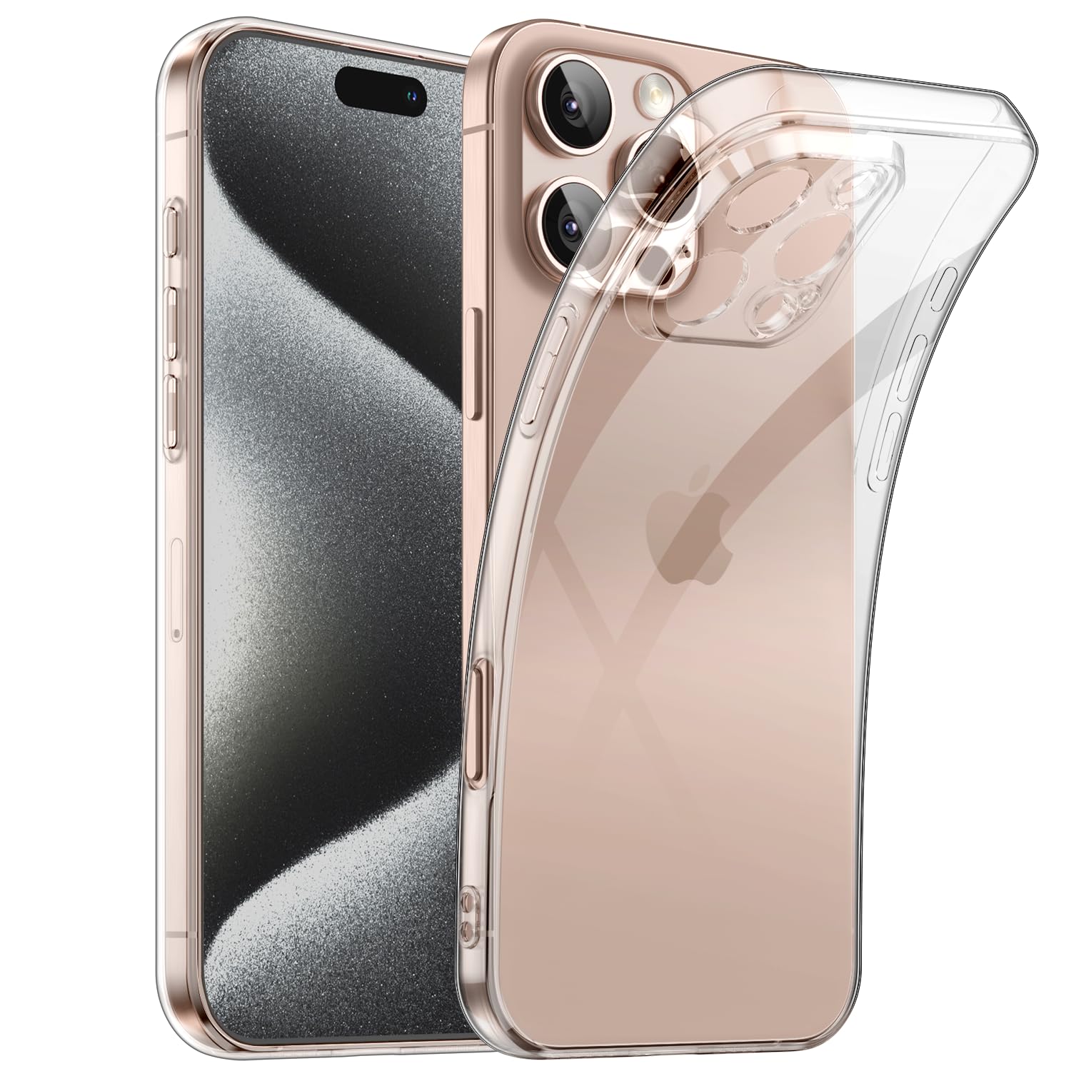 Shamo'S Clear Tpu Case For Iphone 16 Pro   Ultra Slim, Shockproof, Anti Yellowing, Scratch Resistant, Wireless Charging Compatib