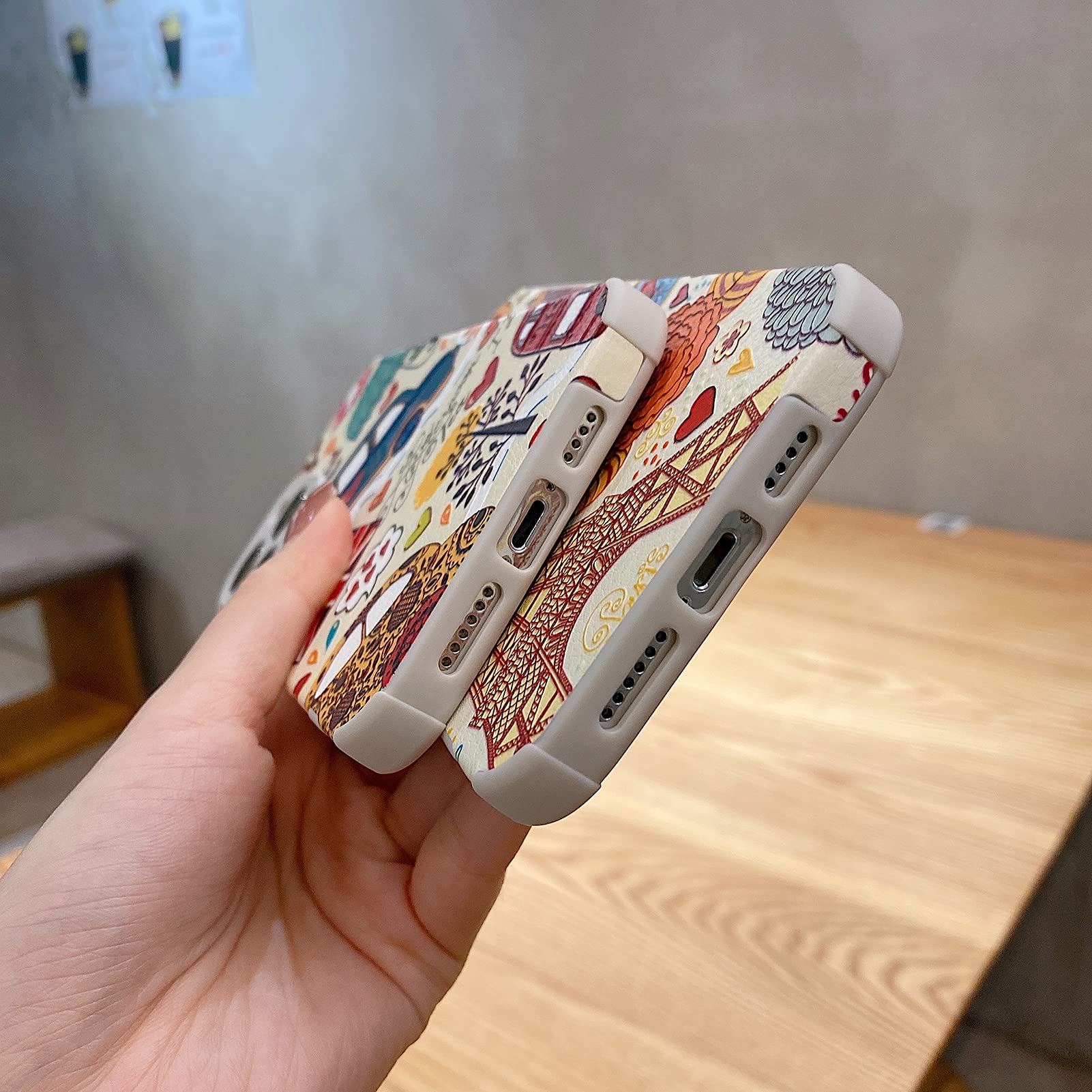 Yonds Queen iPhone 11 Case Cartoon Paris Design Soft Silicone Bumper Shockproof