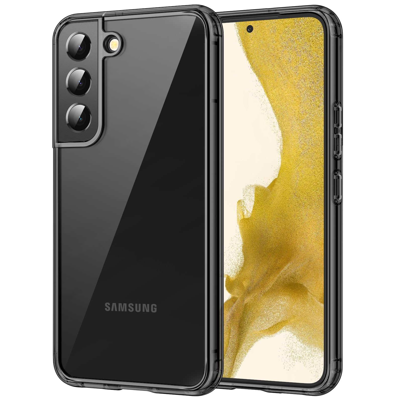 JETech Case for Samsung Galaxy S22 5G 6.1-Inch, Non-Yellowing Shockproof Bumper Protective Phone Cover, Anti-Scratch Hard PC Bac