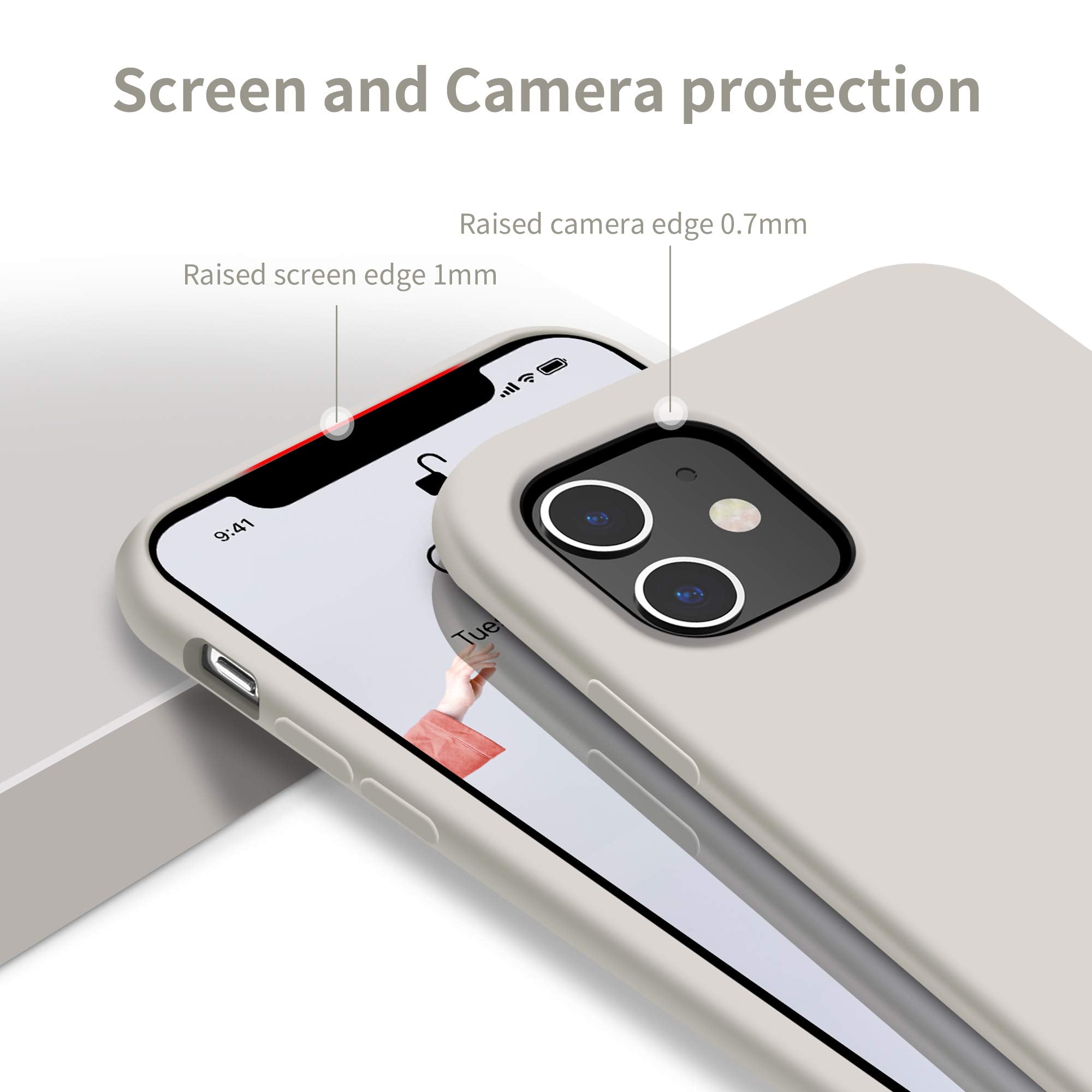Otofly Compatible With Iphone 11 Case,Ultra Slim Fit Liquid Silicone Gel Cover With Full Body Protection Anti Scratch Shockproof
