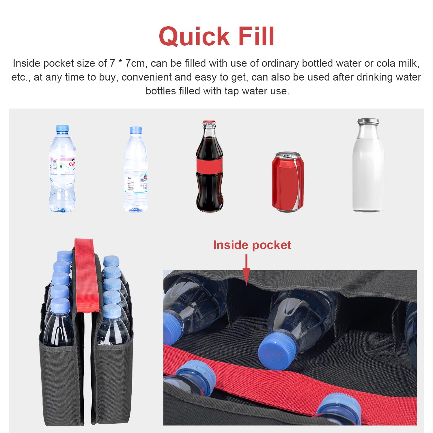 Multi Pocket Carry Weight Bag Replace Heavy Duty Sandbag, Quick Adjust Counterweight For Photography Light Stand, Tripod, Light