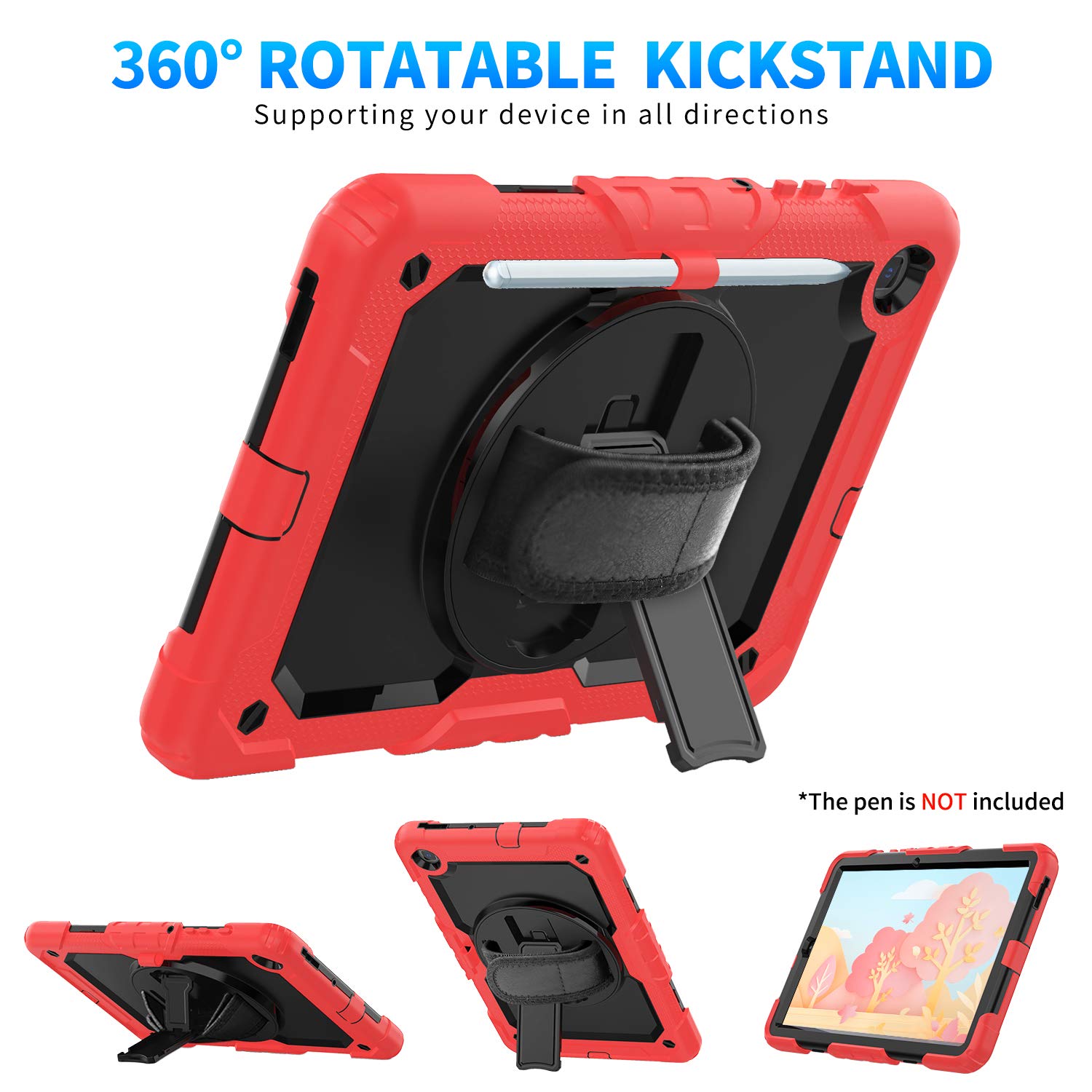 Timecity Case For Samsung Galaxy Tab S6 Lite 10.4'' 2024/2022/2020 (Sm P620/ P625/ P610/ P615) With Built In Screen Protector, 3