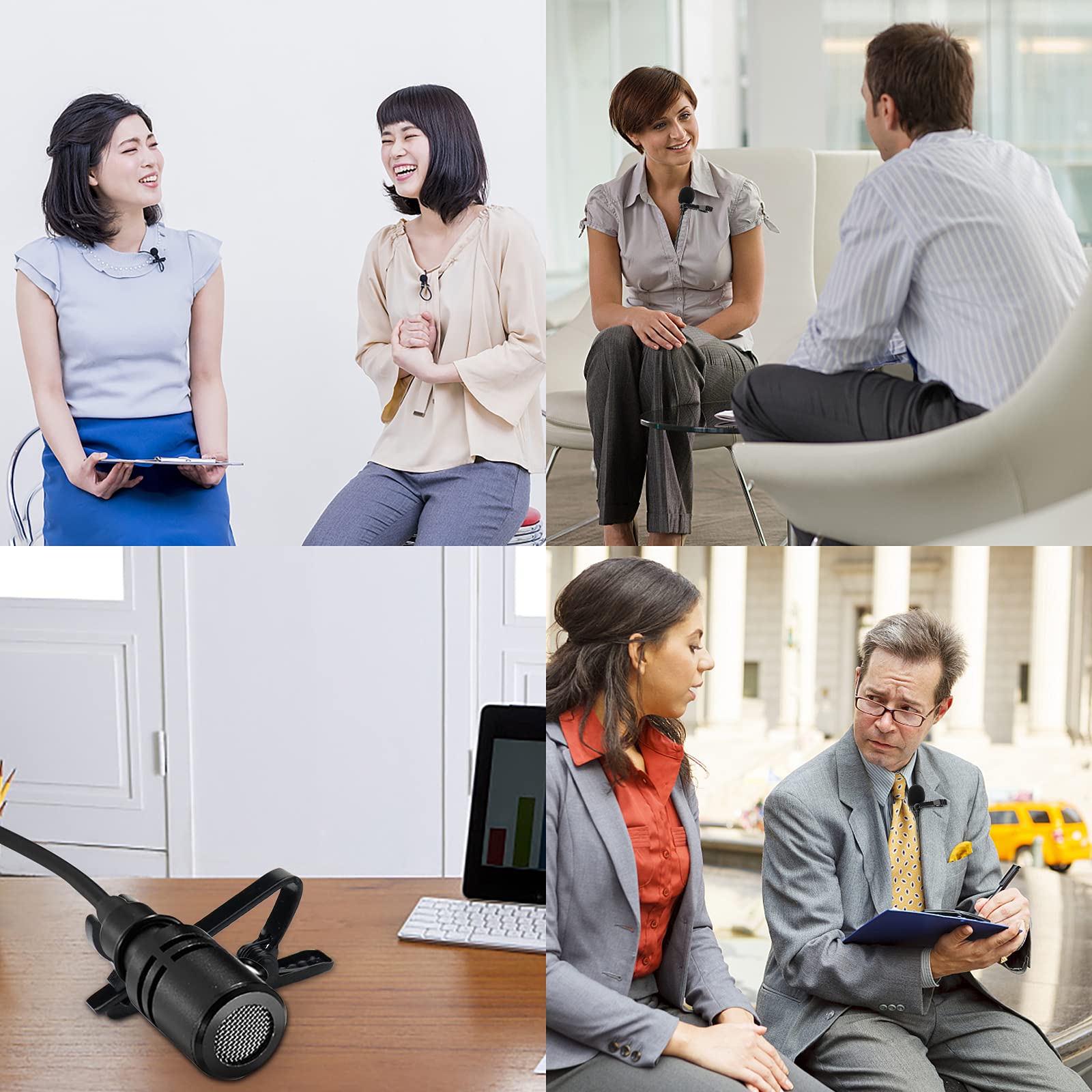 Lapel Microphone Clip On Shirt   Wireless Metal Tie Clips And Mic Plastic Wire Clips For Recording Video