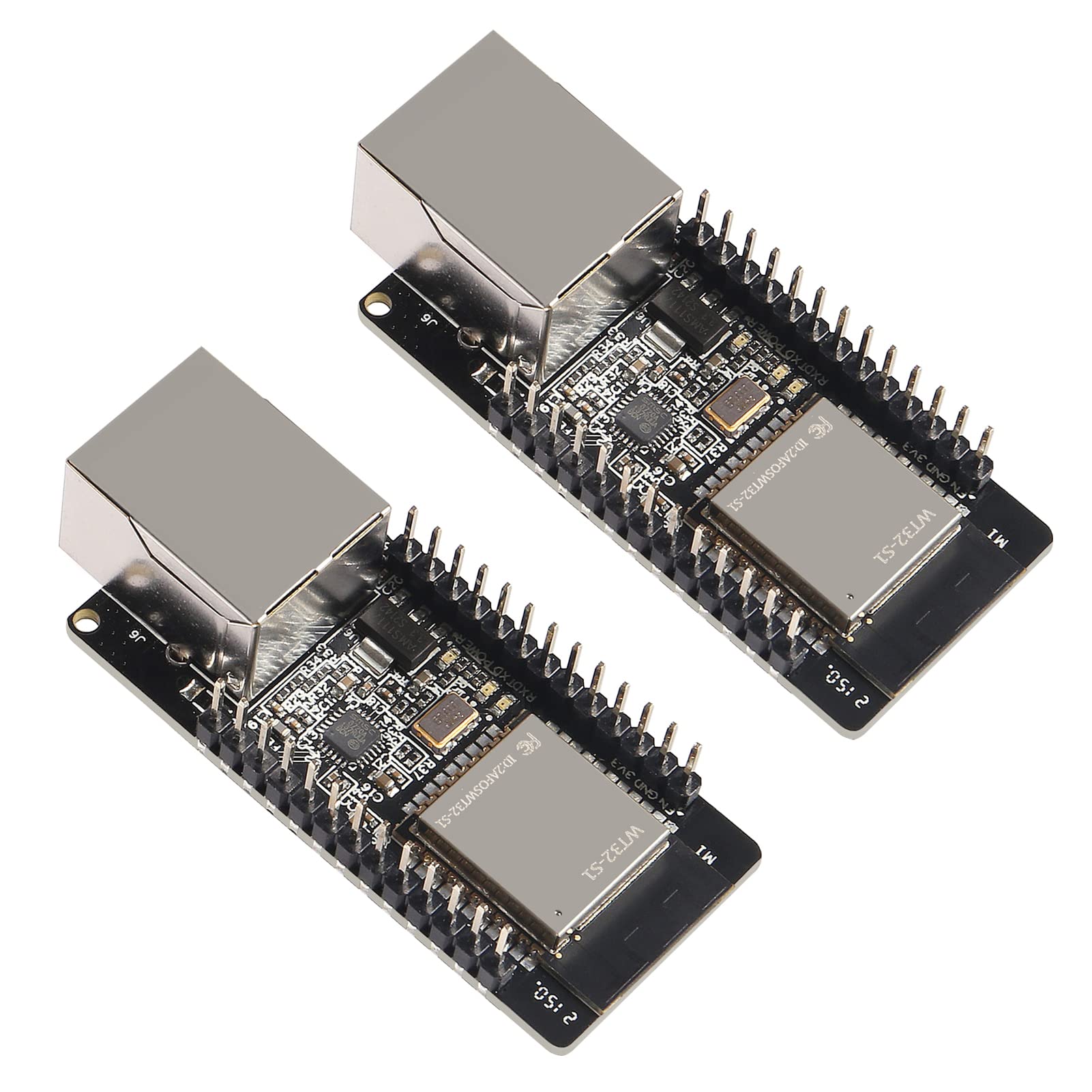 Dweii 2 Pack Wt32 Eth01 Esp32 Module Ethernet Wifi Bluetooth Development Board Wt32 Eth01 Embedded Serial Port To Ethernet Conve