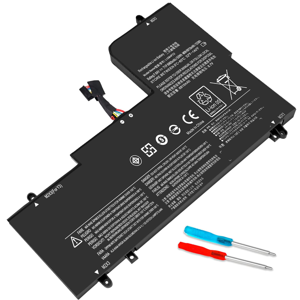 Dmkaollk L15L4Pc2 L15M4Pc2 Laptop Battery For Lenovo Ideapad Yoga 710 15 710 15Ikb 710 15Isk 710 14 710 14Ikb 710 14Isk 710 14Is