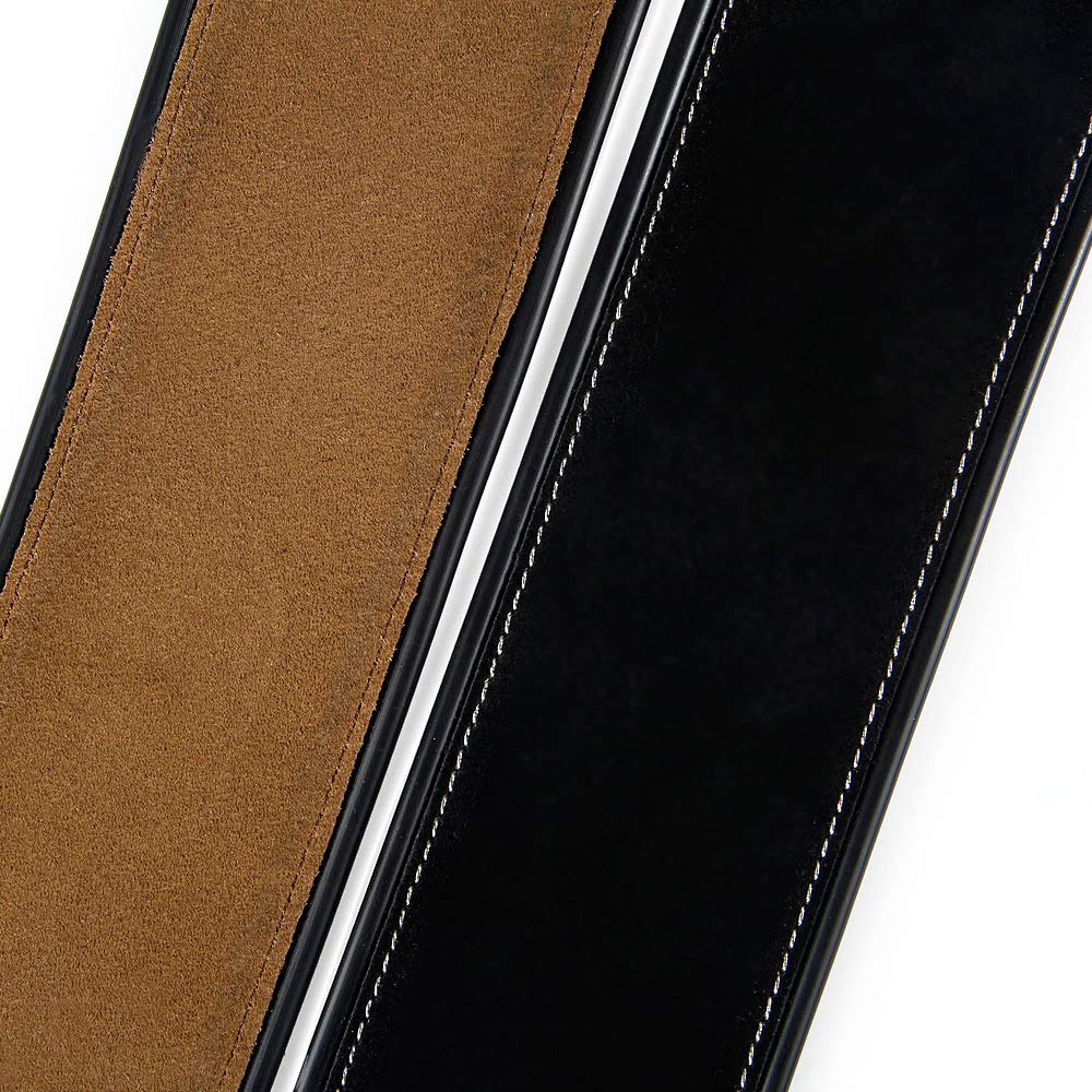 Yueko Cowhide Soft Comfable Durable Electric Guitar Strap Bass Strap Adjustable Acoustic Guitar Belt Width 7Cm (Y24) Guitar Stra