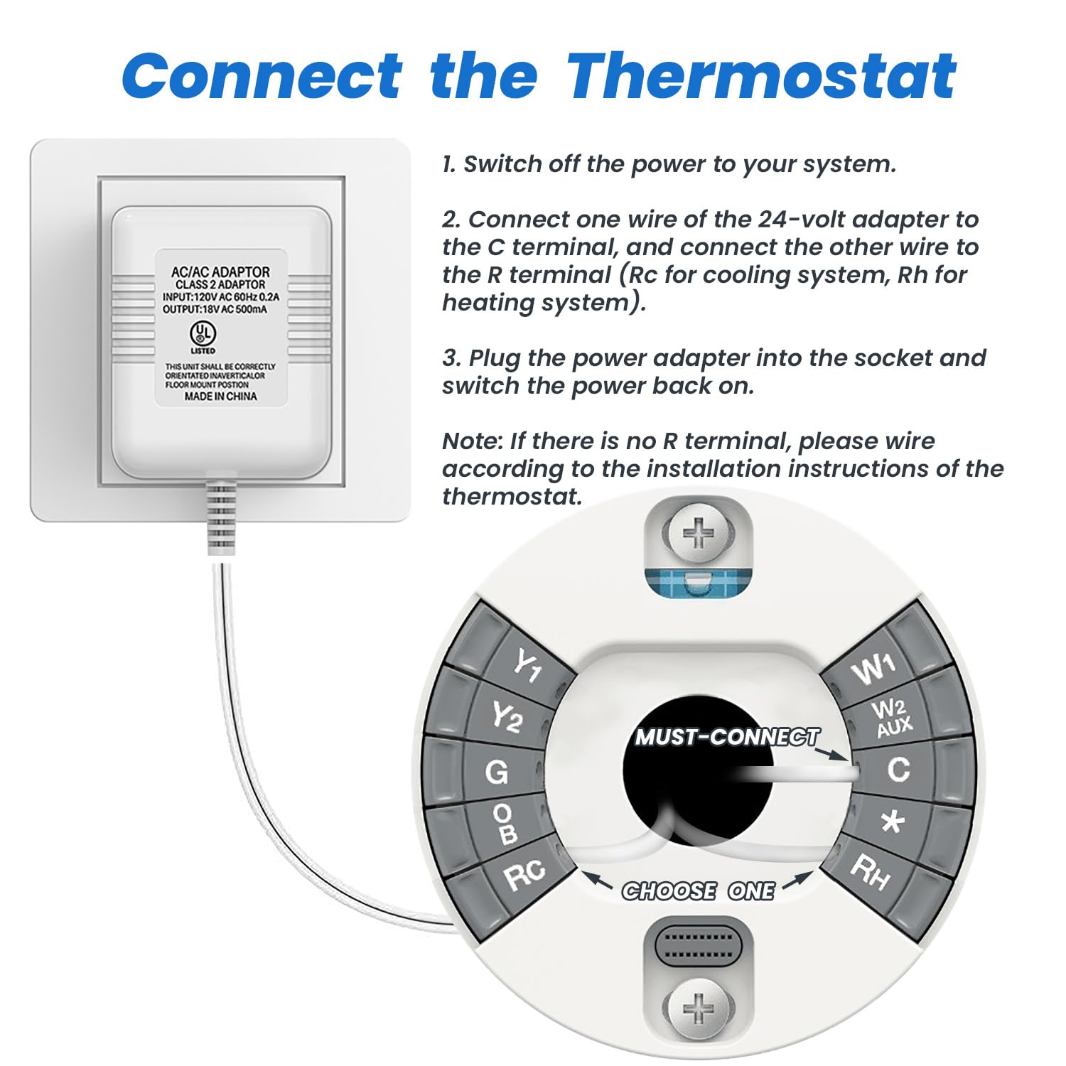 Xwartre Doorbell Transformer Ul Certified 24V Power Supply Compatible With Nest, Arlo, Ring, Amcrest, Logitech And Other Doorbel