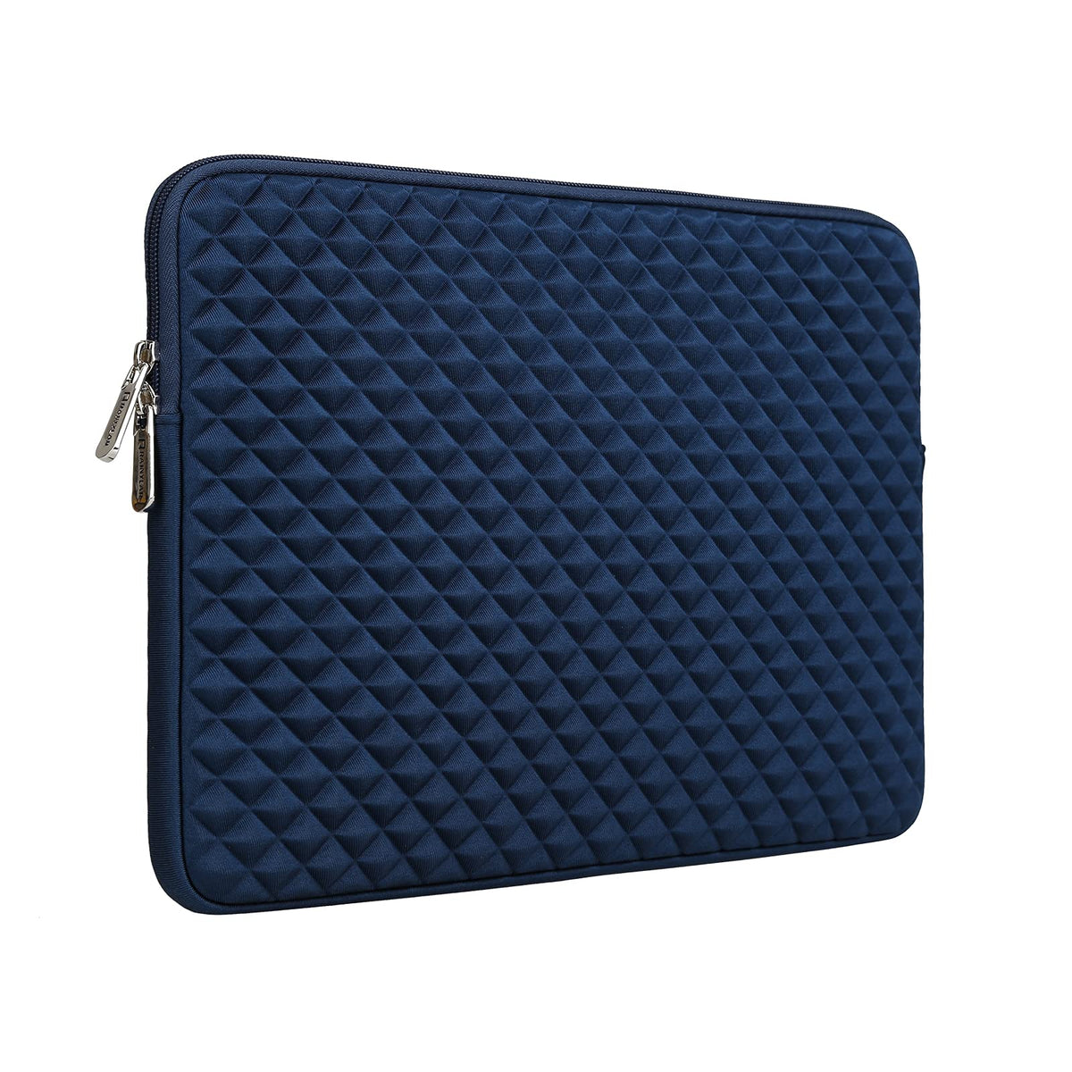 RAINYEAR 15 Inch Laptop Sleeve Diamond Foam Shock Resistant Padded Case Fluffy Lining Protective Cover Carrying Bag Compatible 15.4' MacBook Pro, Surface Laptop 3/4 15', New XPS 15 Touch (Navy Blue)