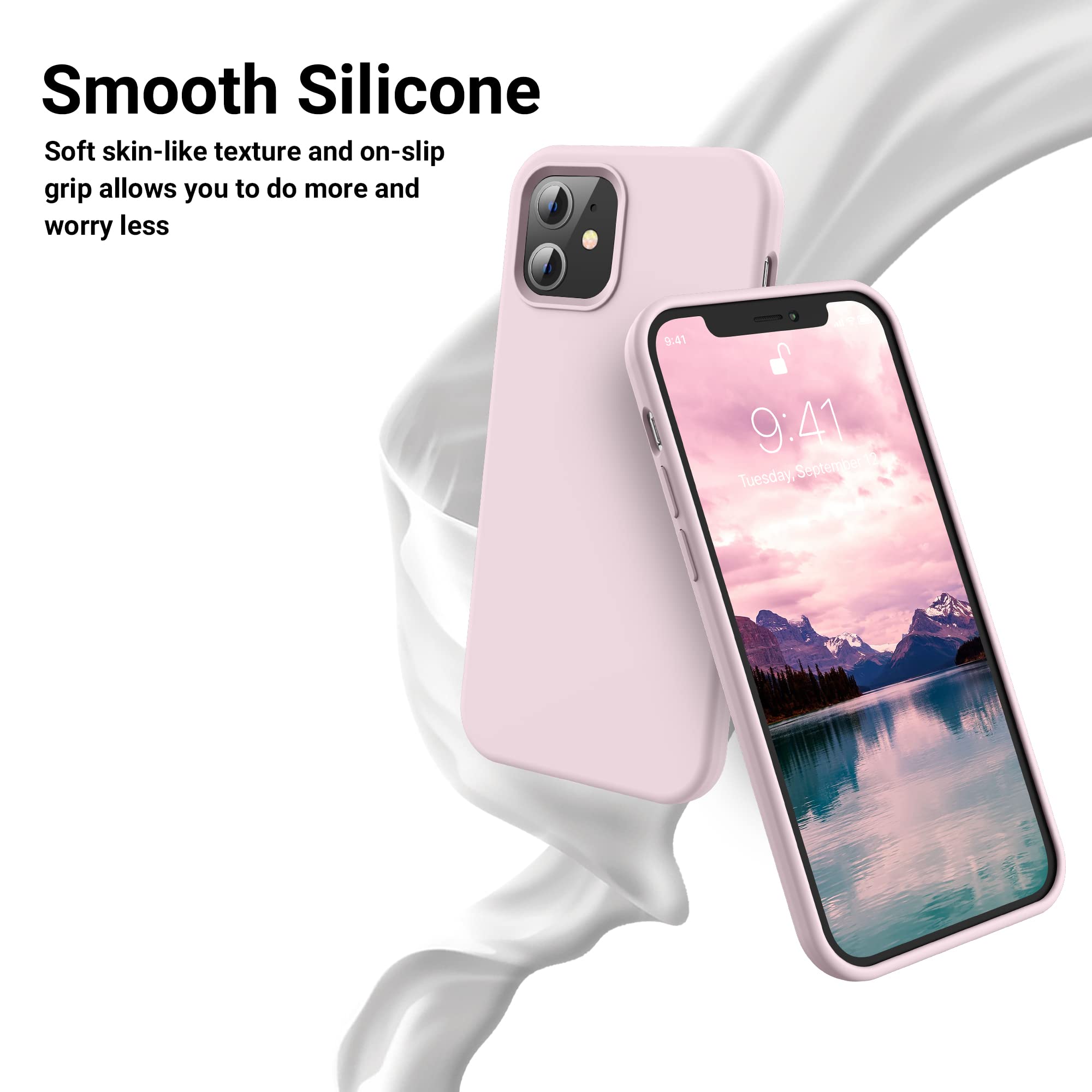 Otofly Bumper Case Compatible With Iphone 12/ 12 Pro Case 6.1 Inch(2020),[Silky And Soft Touch Series] Full Body Protective Prem
