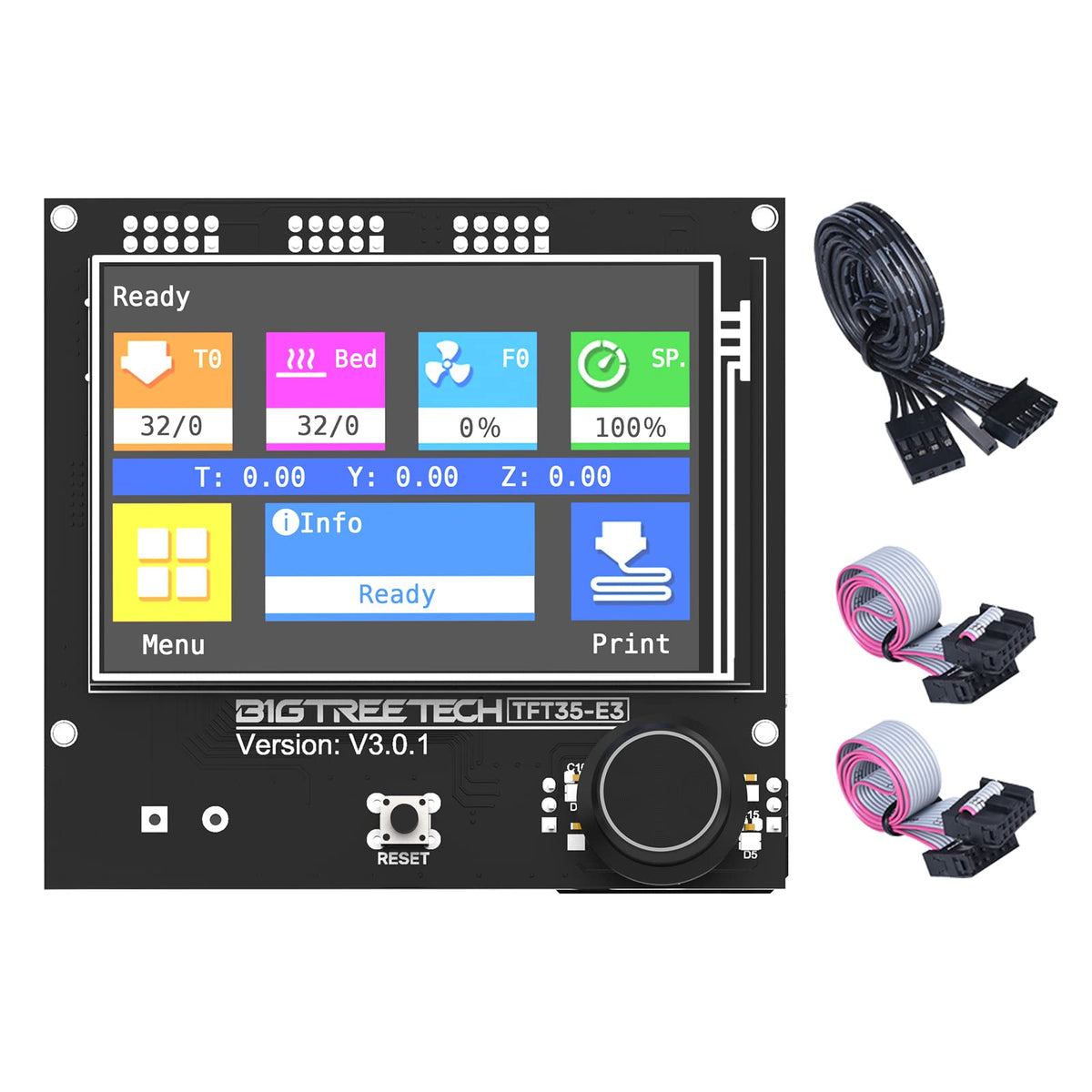 Bigtreetech Tft35 E3 V3.0.1 Touch Screen Display Reprap Smart Controller Panel Compatible With Skr Mini E3 Skr E3 Dip Board For