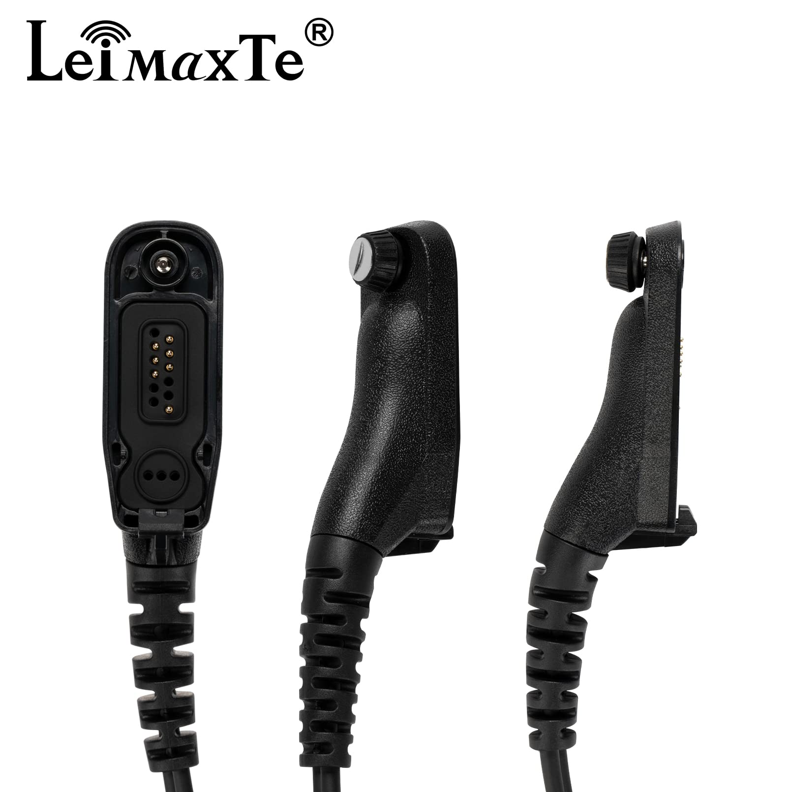Leimaxte Apx 6000/4000/8000 Xpr 7550 Xpr 7550E Xpr 6350 6550 7350E 7580E Earpiece Headset For Motorola Radio With Acoustic Tube And Ptt Mic (2 Pcs)
