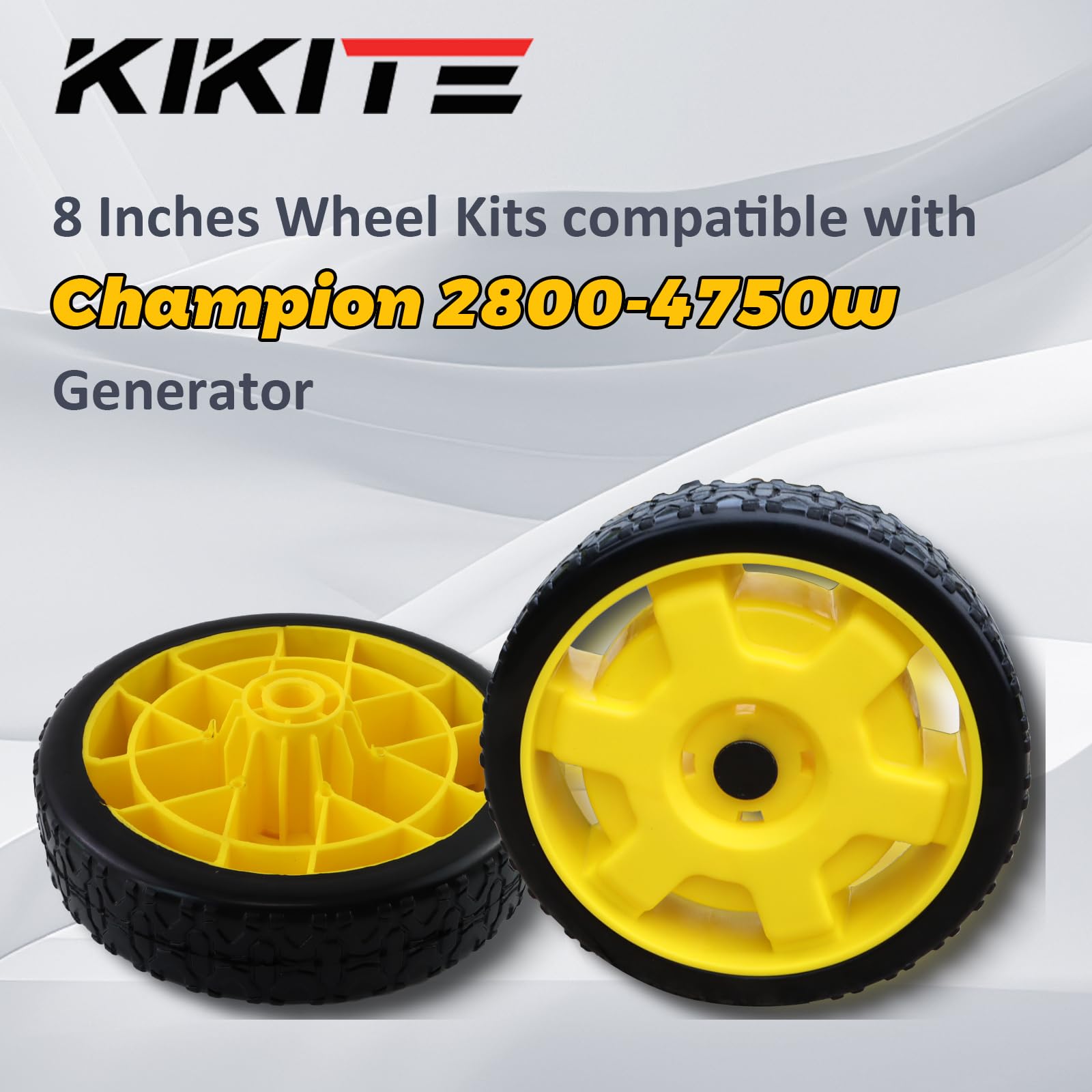 Kikite Generator Wheel Kit Compatible With Champion 2800-4750W With Folding Handle And Never-Flat Tires, Generator Replacement P