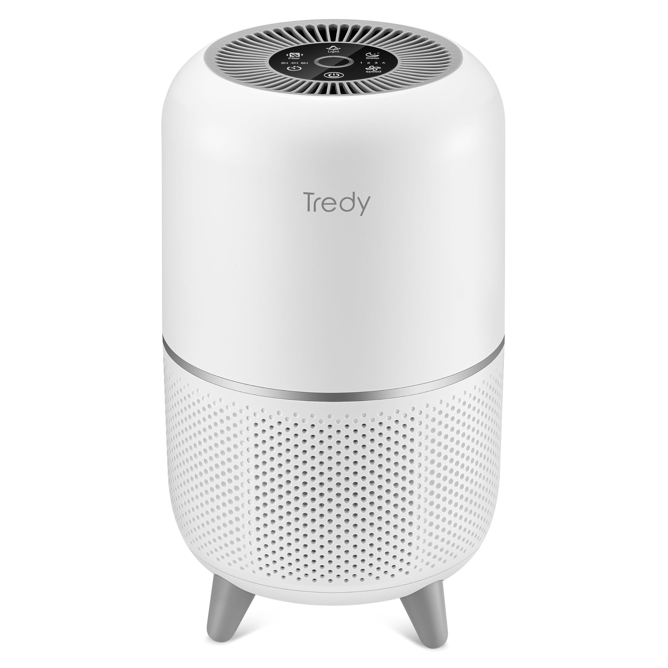 Tredy Hepa Air Purifier For Home 200 Sq.Ft Large Room With Air Quality Sensor, Filters The Air, Removes Allergies/Molds/Dust/Smo