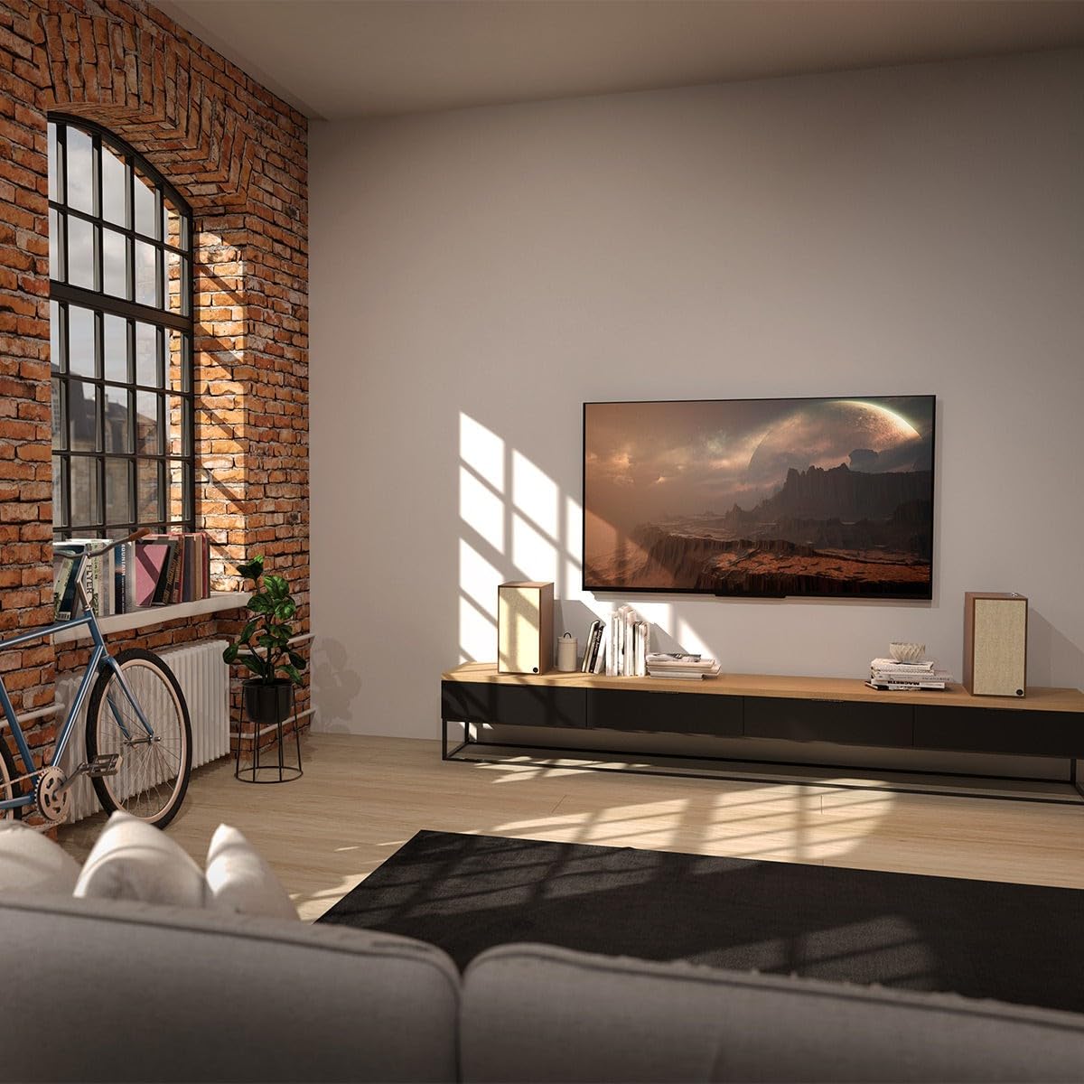 Klipsch The Sevens Heritage Inspired (Pair) Powered Speakers   Walnut