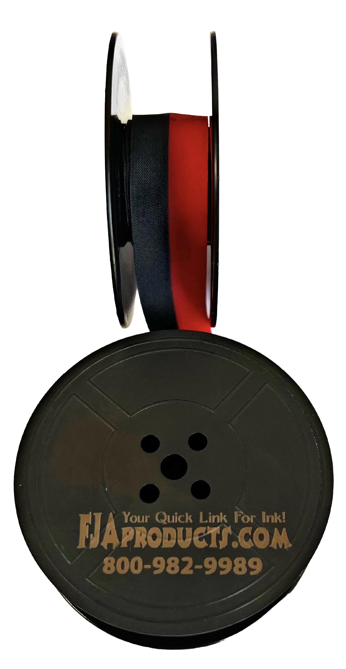 Sears Portable Typewriter Ribbon Black and Red Ribbon 2 Inch Spool 1/2 inch Ribbon