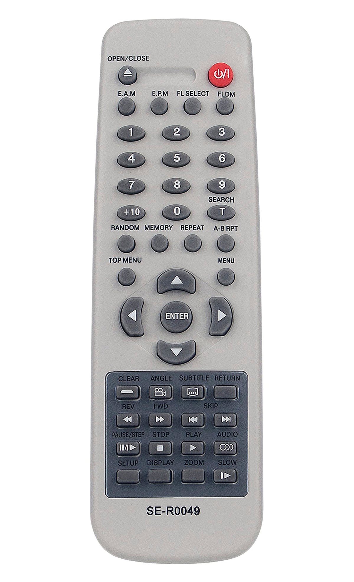 SE-R0049 Replaced Remote fit for Toshiba DVD Video Player SD-1700 SD-1750 SD-1800 SD-1800U SD-2700 SD-2710 SD-2710U SD-2800 SD-310V SD-310VU SD-400V SD-400VU SDK510 SDK510U SD-K600 SD-1750