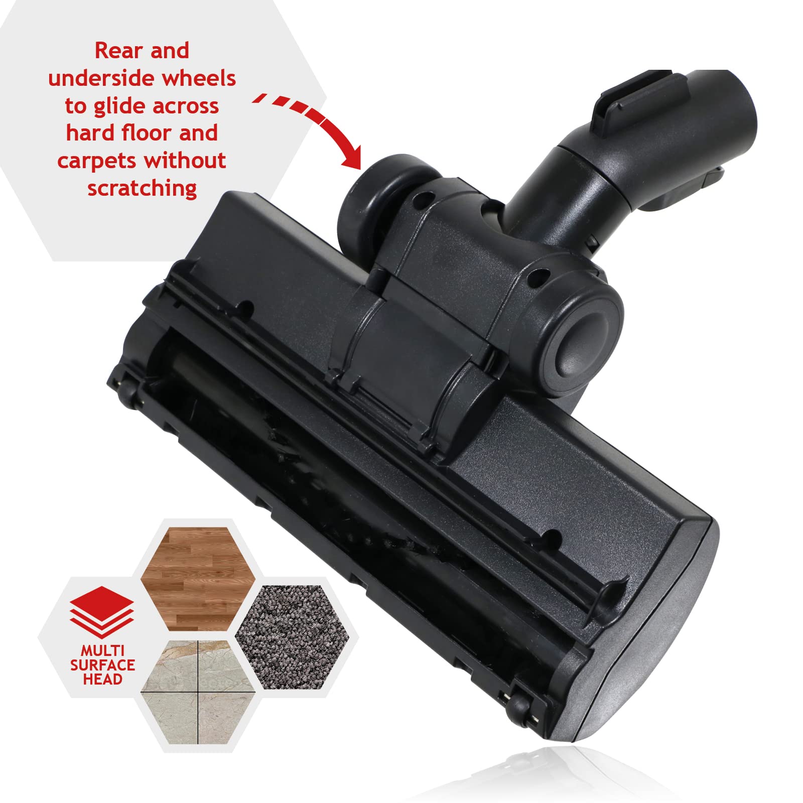 Spares2Go Turbo Floor Tool For Miele Vacuum Turbo Head Brush Turbine C1 C2 C3 S1 Sbb300 3 Sbd365 3 Stb305 3 Sbd285 2