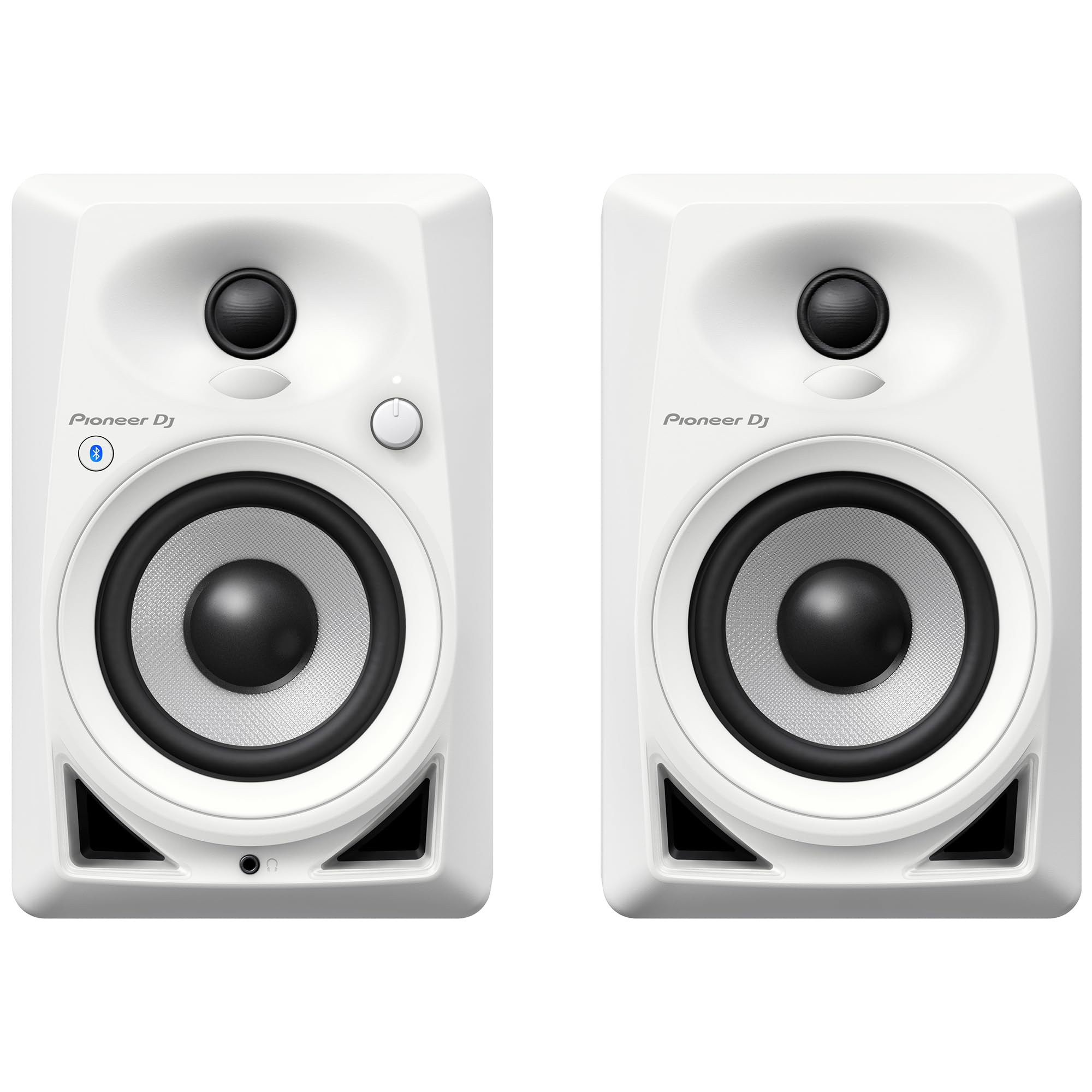 Pioneer DJ DM-40BT Desktop Monitor System with Bluetooth Functionality, 4-Inch (Pair, White)