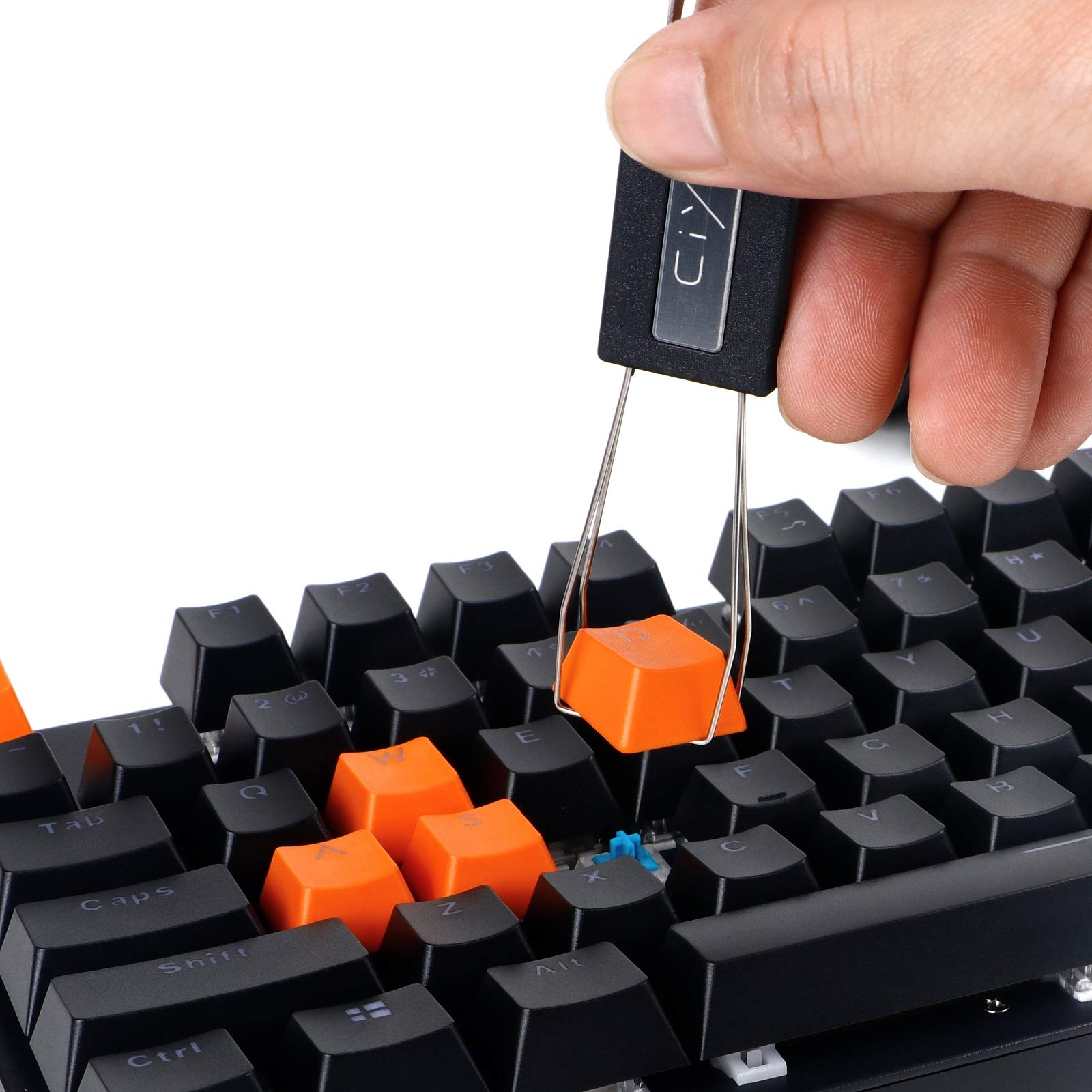New Fashion Kingdom Keycap Puller Switch Puller Stainless Steel Keycap Removal Tool With 2 Pcs Keyboard Cleaning Brush For Mecha