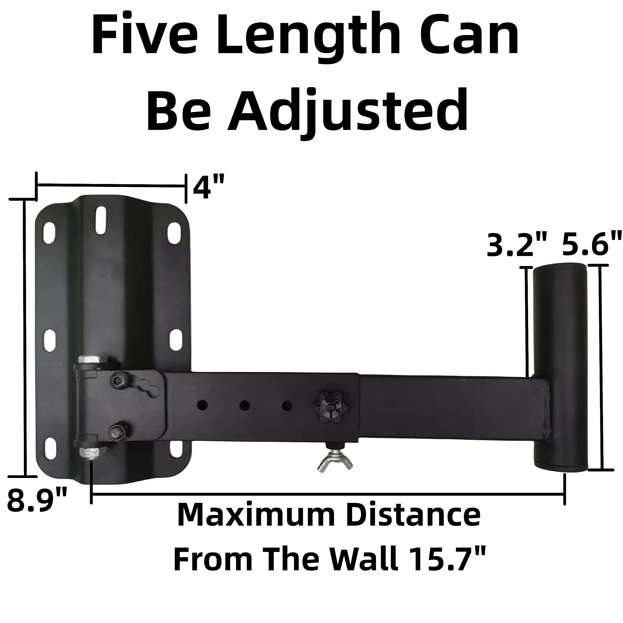 Desyeryamimi Pa Speaker Mount Bracket Support Up To 110Lbs Adjustable Speaker Wall Mount Brackets Heavy Duty Speaker Mounts Spea