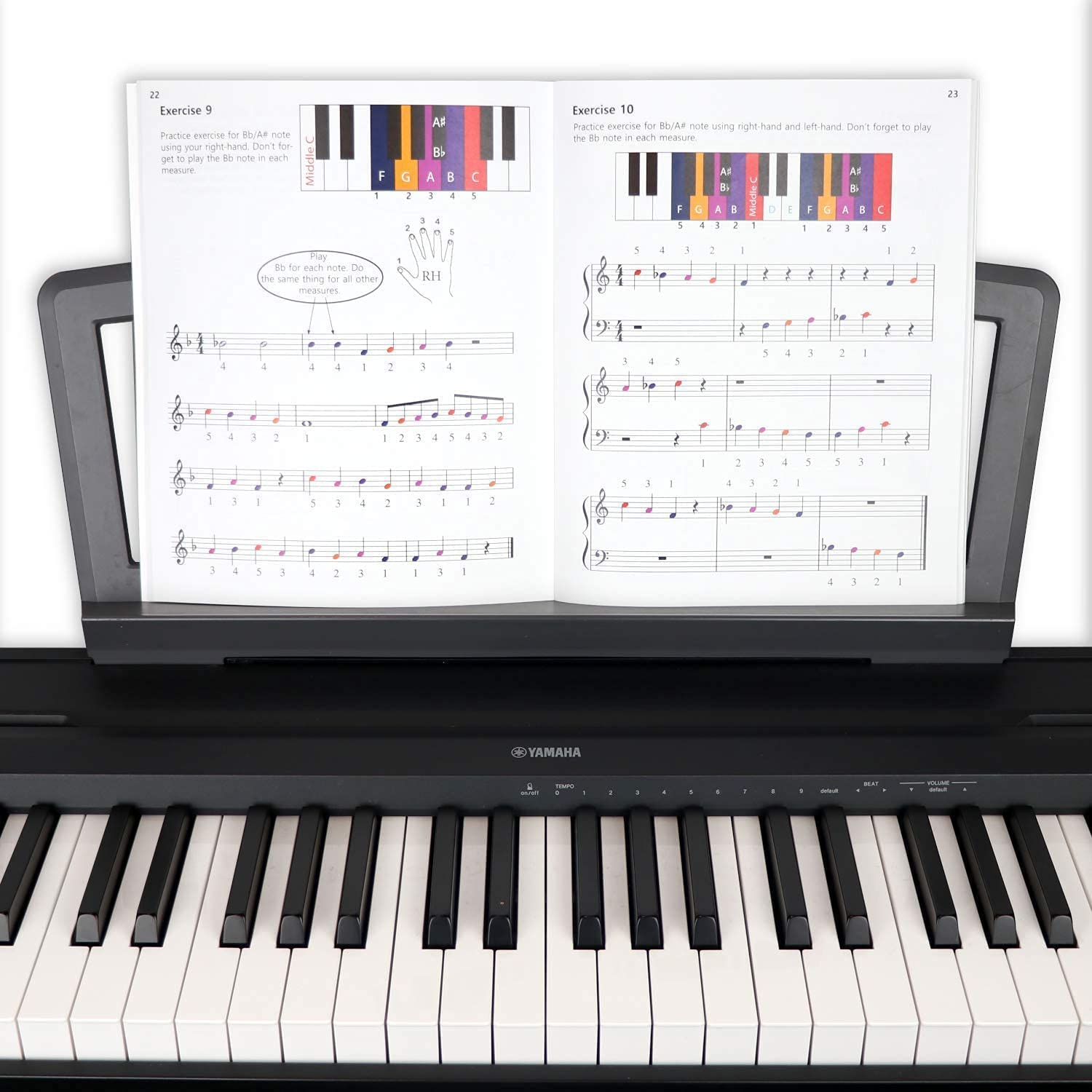 Piano Lessons Book 2: A Complete Guide For Kids And Beginners; Color Coded Staff Notes; Designed And Printed In Usa