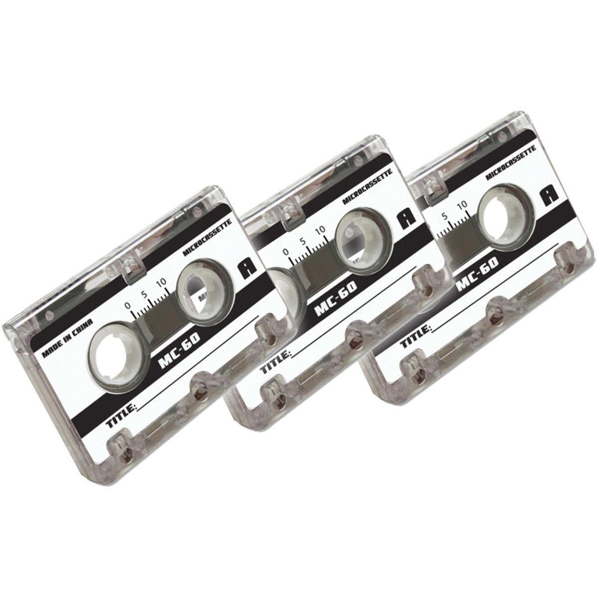 Axis 60-Minute Micro Cassette Tapes 3 Pack for Dictating Machines ...