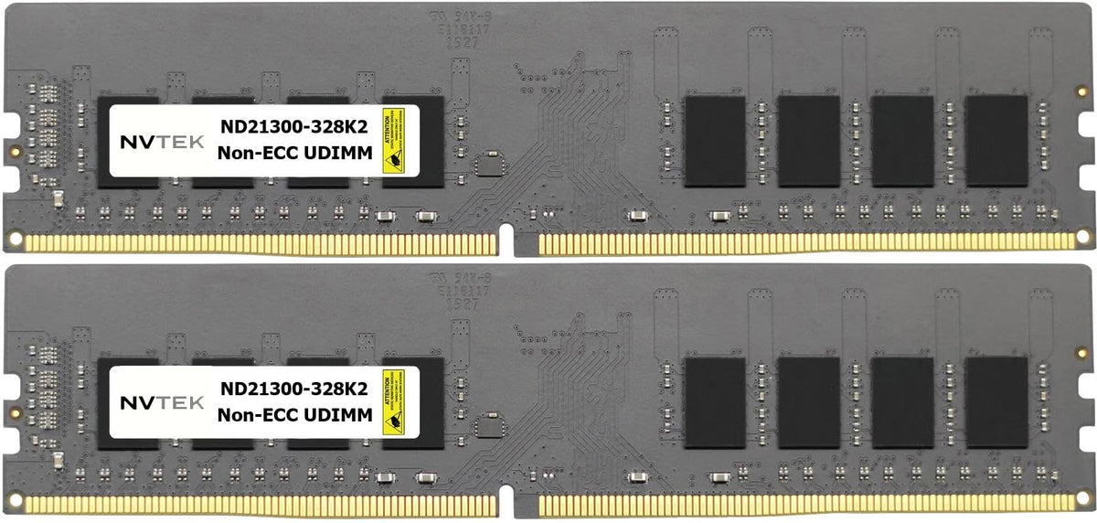 Nvtek 64Gb (2X32Gb) Ddr4 2666Mhz Pc4 21300 2Rx8 1.2V 288 Pin Non Ecc Unbuffered Udimm Desktop Pc Computer Memory Kit