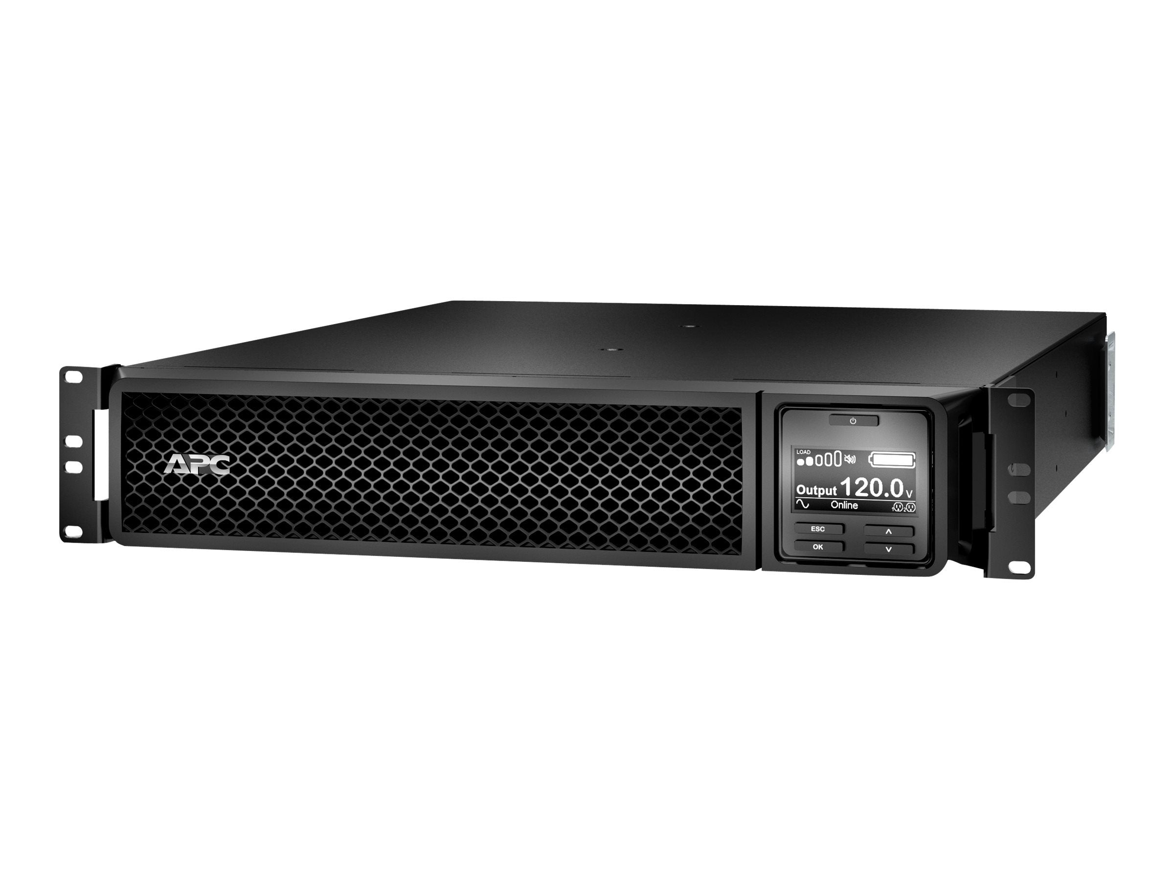 APC UPS 2200VA Smart-UPS Single Phase Online Uninterruptible Power Supply, Rack Mount UPS (SRT2200RMXLA),black