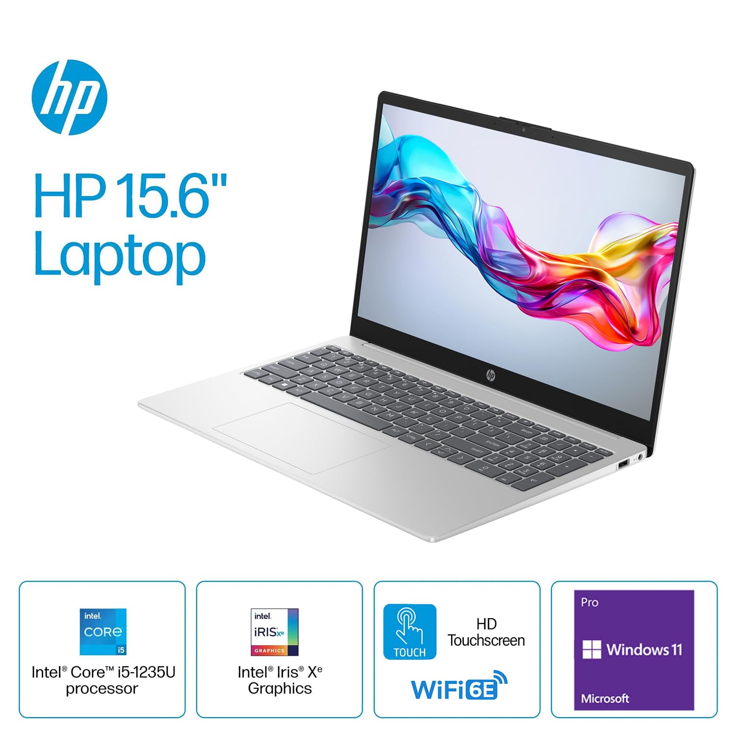 Hp 15.6 Hd Touchscreen Laptop | 10-Core Intel Core I5-1235U | Intel Iris Xe Graphics | 16Gb Ram | 1.5Tb Ssd (1Tb Pcie Ssd Withhp