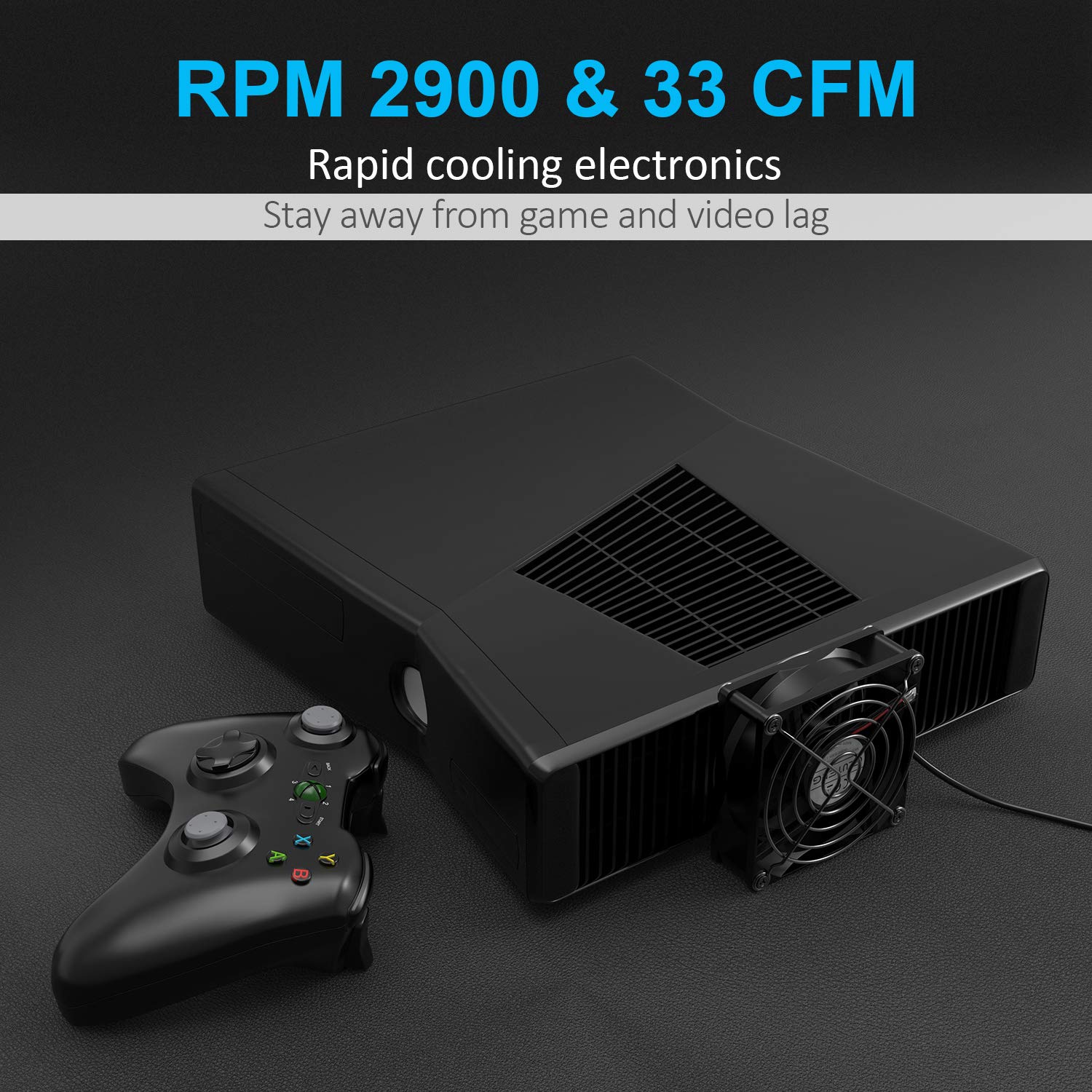 Eluteng Usb Fan 80Mm, Usb Computer Fan 5V Quite Usb Ventilation Fan Compatible With 3 Speed Control For Receiver Dvr Playstation