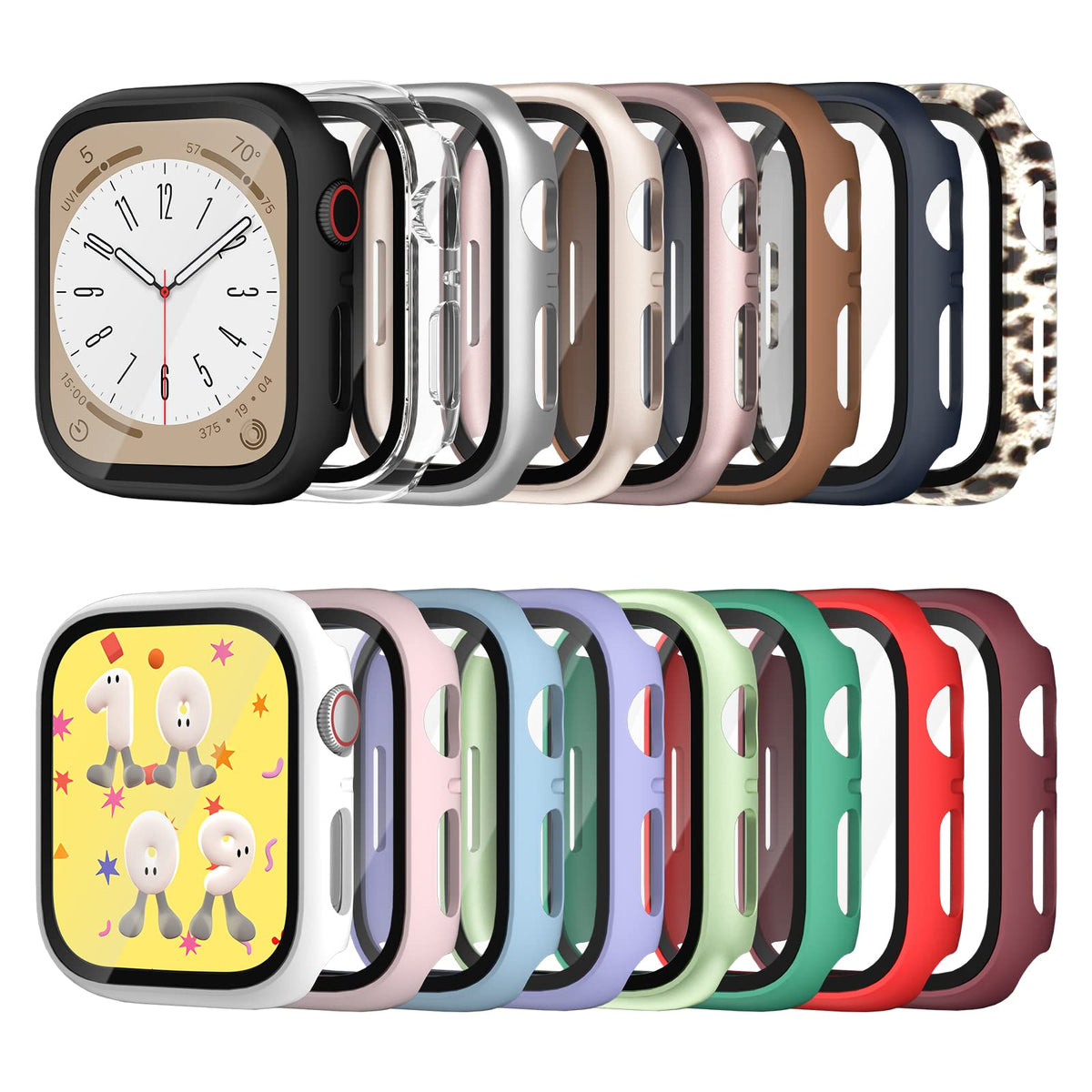 Commuter For Apple Watch Se (2Nd Gen)/Se/6/5/4 Screen Protector 44Mm, (2022 New) Hard Pc Ultra Thin Protective Face Cover Built 
