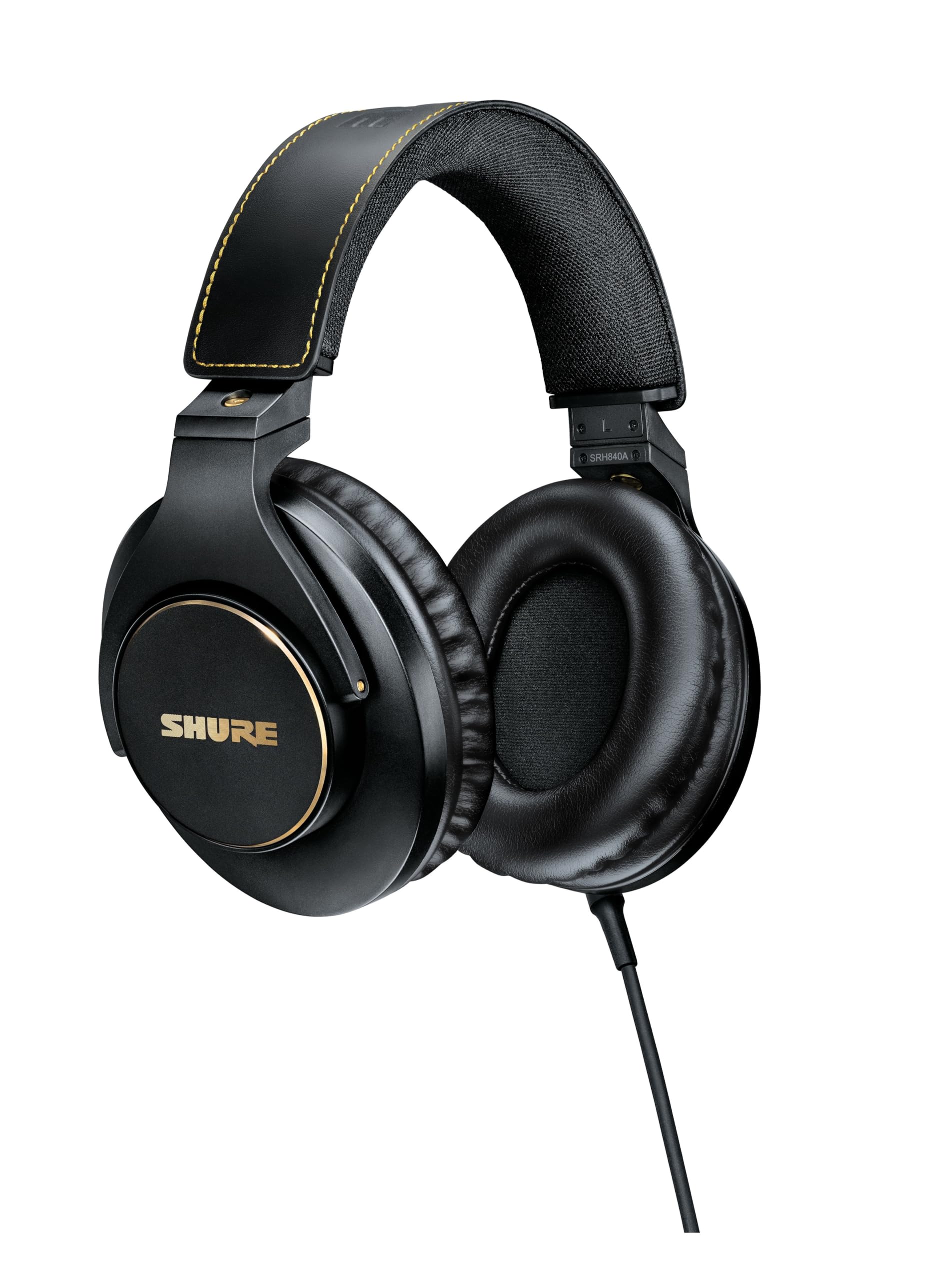 Shure SRH840A Professional Over-Ear Wired Studio Headphones - Critical Listening & Monitoring Headset with Tailored Frequency Re