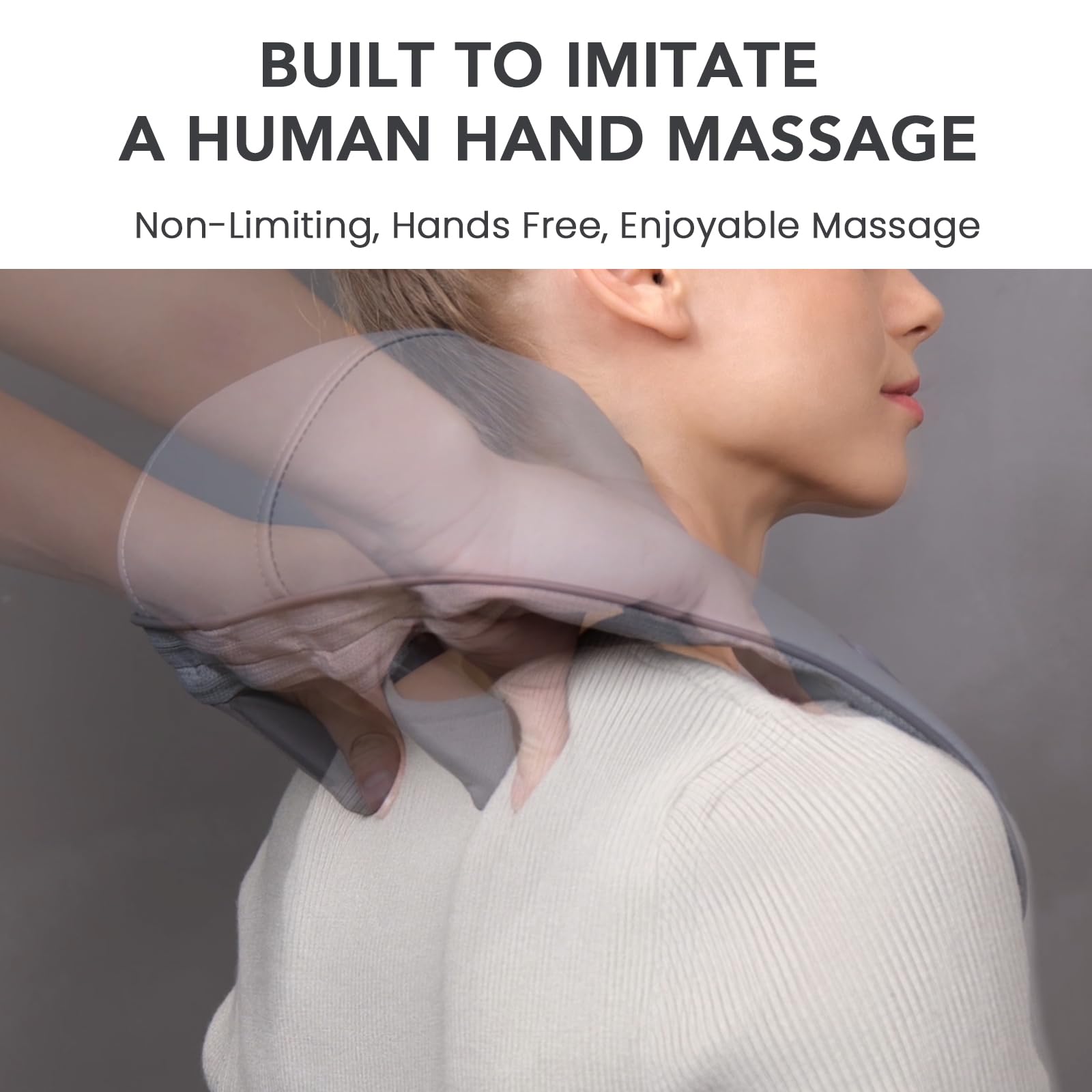 Breo N5 Mini Neck Massager With Heat, Electric Massager For Neck & Shoulder, Shiatsu Shoulder Massager