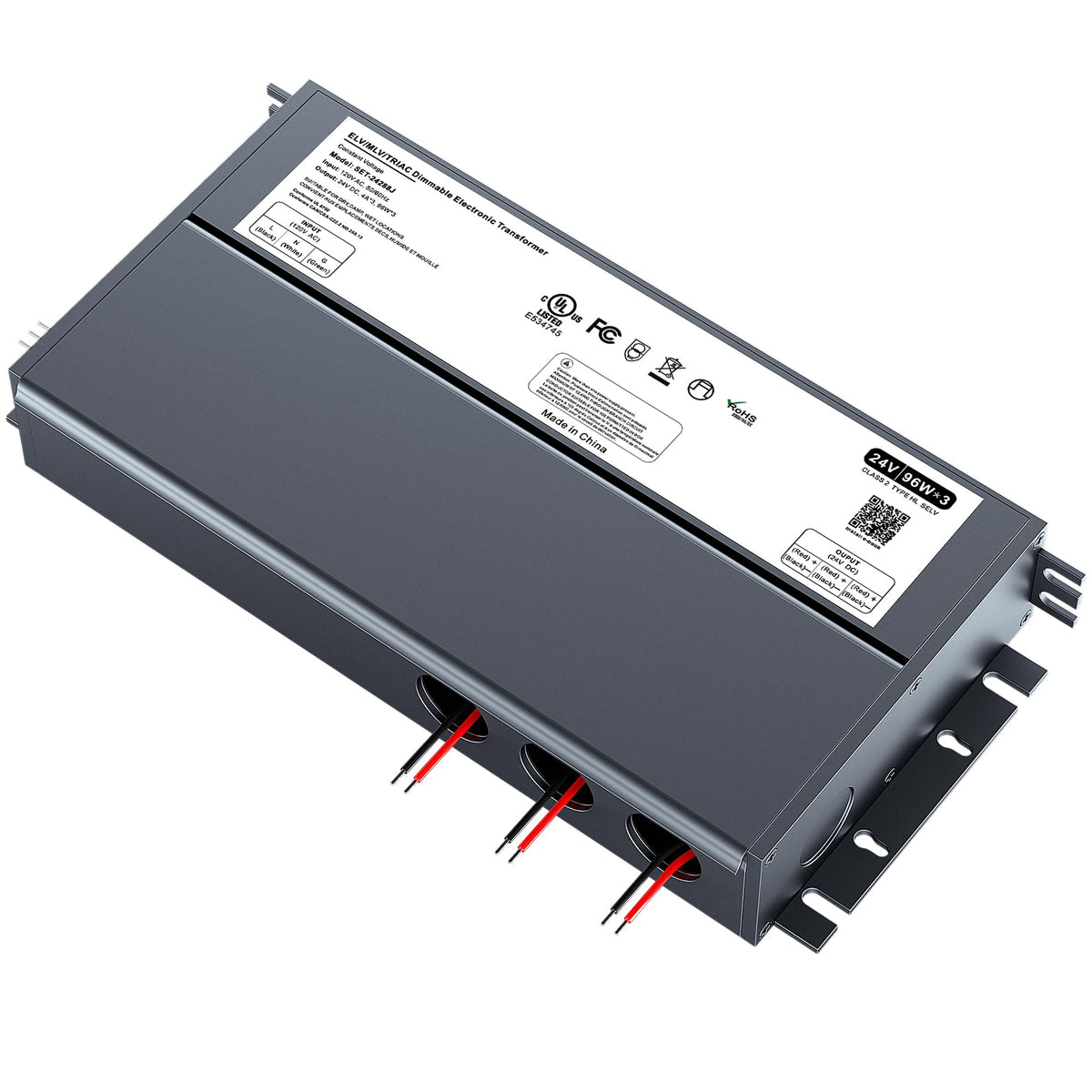 Dimmable Led Driver 288W 24V For Lutron & Leviton Dimmer, Triac/Elv/Mlv Ac To Dc Power Supply Transformer For Led Strip Light Di