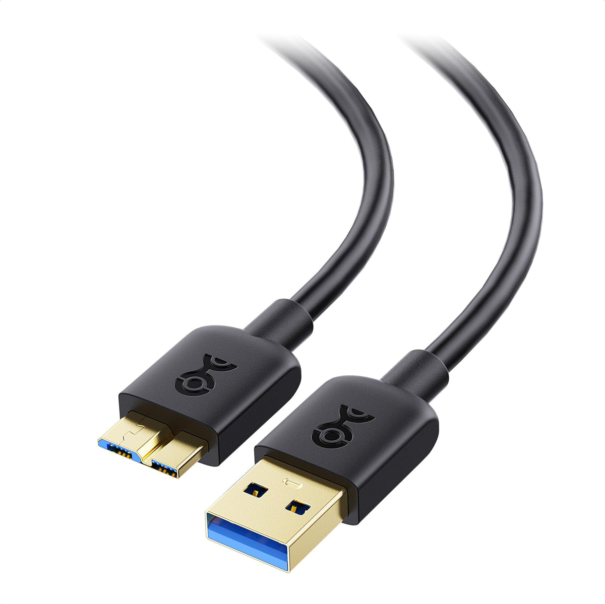 Cable Matters 2 Pack Micro Usb 3.0 Cable 3 Ft (External Hard Drive Cable, Usb To Usb Micro B Cable) In Black, Compatible With Se