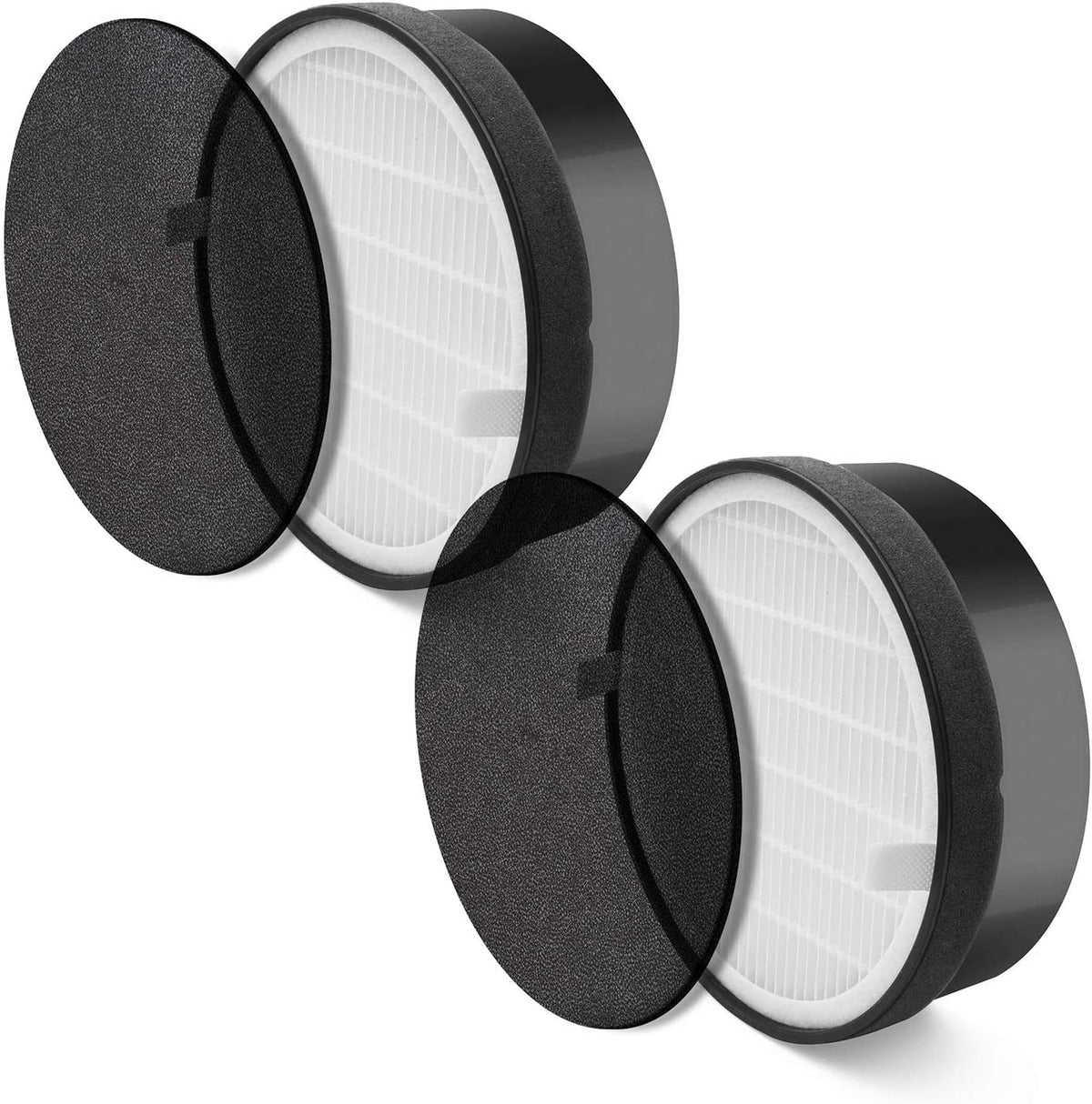 Levoit Lv H132 Air Purifier Replacement Filter, 3 In 1 Nylon Pre Filter, Hepa Filter, High Efficiency Activated Carbon Filter, L