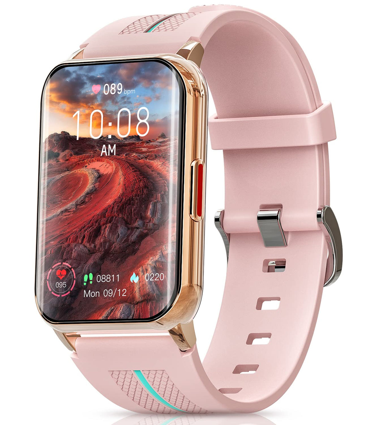 Smart Watch For Android Ios Phones,1.47 Inch Full Touch Screen Fitness Tracker With Heart Rate & Blood Oxygen Monitoring Ip68 Wa