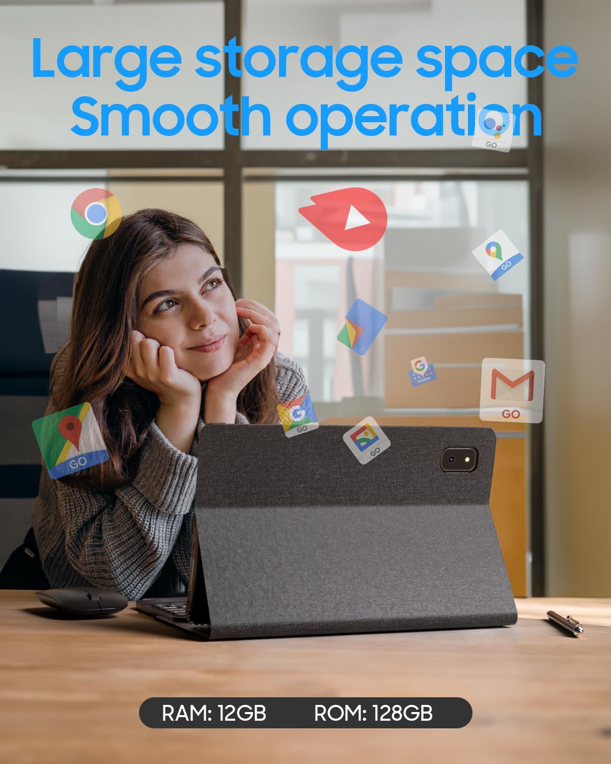 2023 Newest Tablets Android 13 Tablet 10.4 Inch, 16Gb Ram+128Gb Rom, 2000*1200 2K Fhd Display, Powerful 2.0Ghz Cpu, 2.4G&5G&Wifi