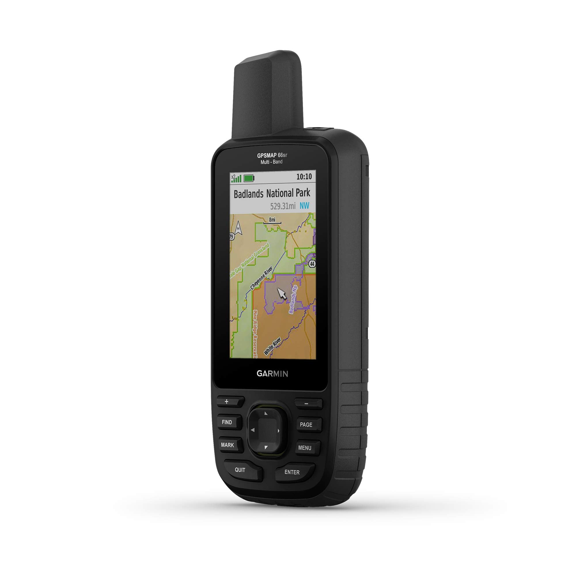 Garmin GPSMAP 66sr, Hiking Handheld with Expanded GNSS and Multi-Band TechnologyHandheld, 3 Color Display (010-02431-00) , Black