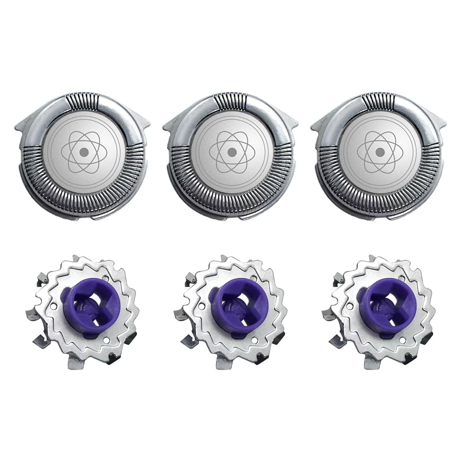 3X Hq8 Replacement Shaver Heads For Philips Norelco Series 7100, 7200, 7300, 7700, 7800, 8800, Pt/At700, Pt/At800 & Aquatec Elec