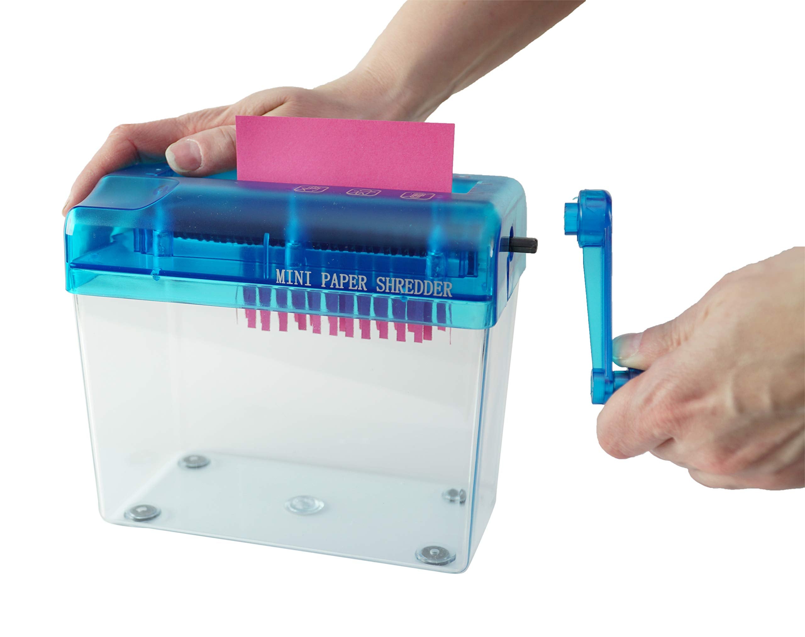 Home X Hand Crank Paper Document Shredder, Office And Teaching Supplies