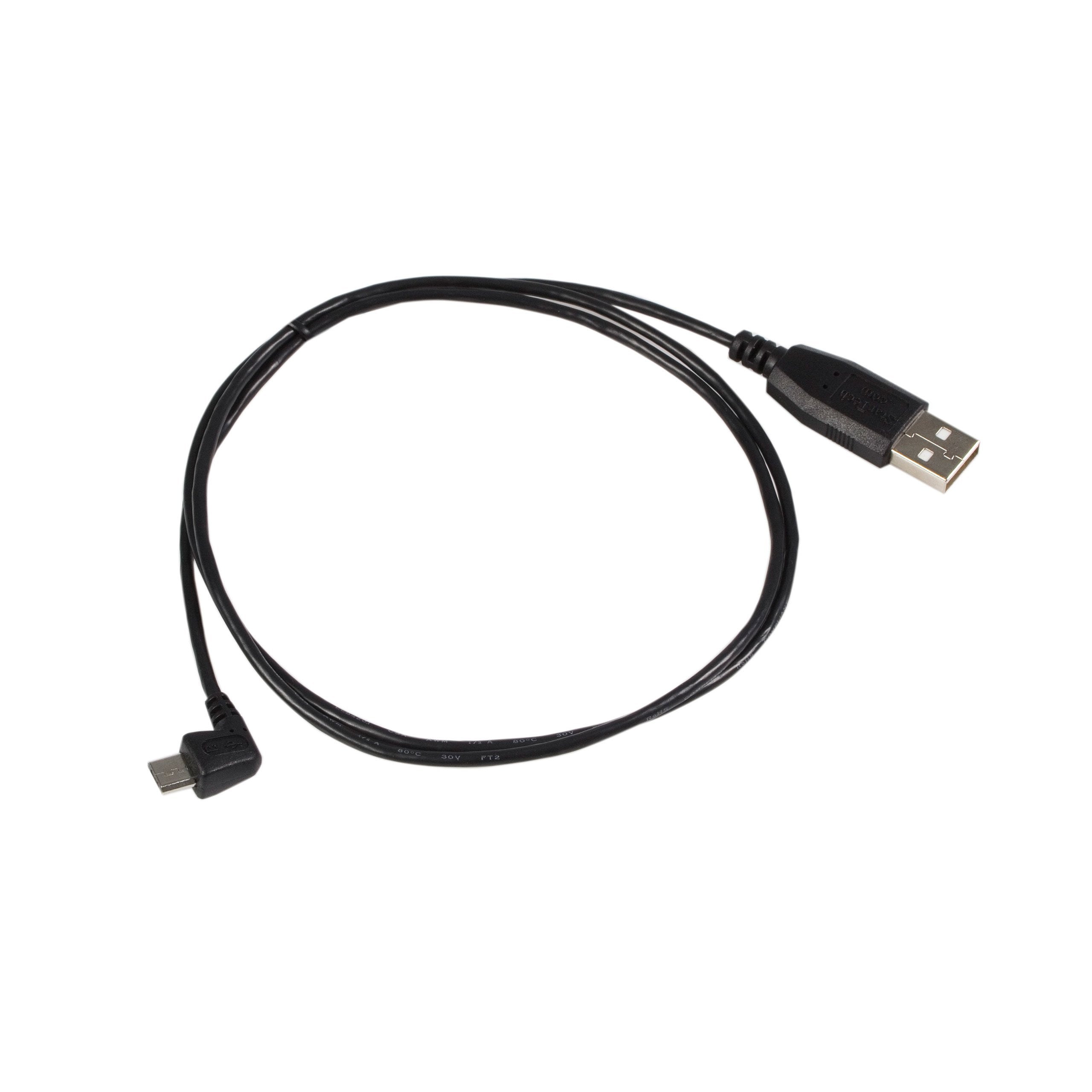Startech.Com 6 Ft. (1.8 M) Right Angle Micro Usb Cable   Usb 2.0 A To Right Angle Micro B   Black   Micro Usb Cable (Uusbhaub6Ra