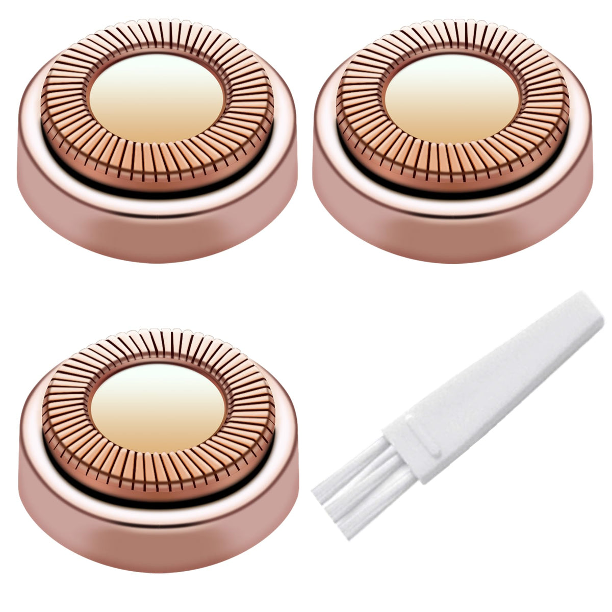 Facial Hair Remover Replacement Heads For Generation 1 Finishing Touch Flawless Facial Hair Removal Tool For Women,18K Gold Plat
