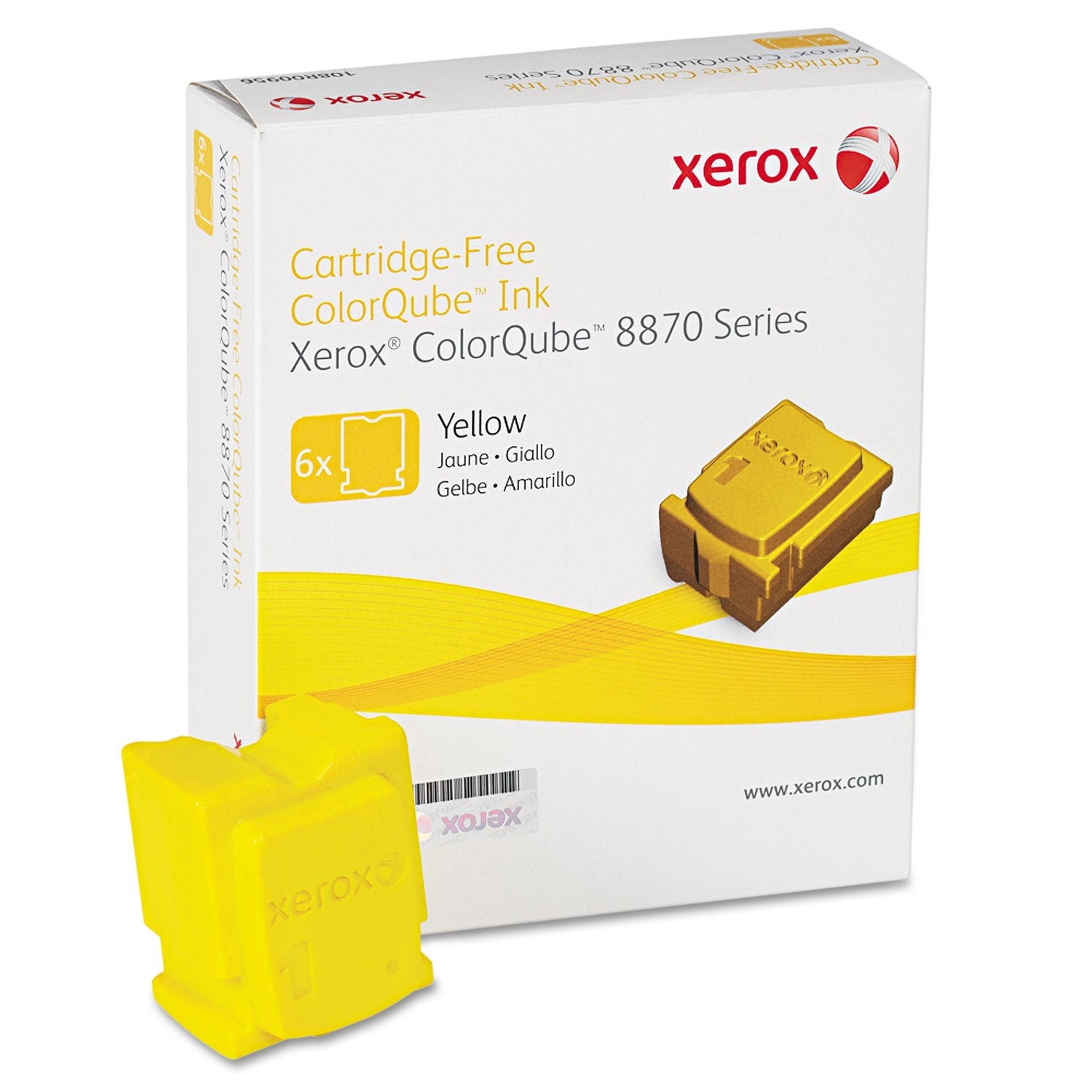 Xerox Colorqube Ink, 17,300 Page Yield, Yellow