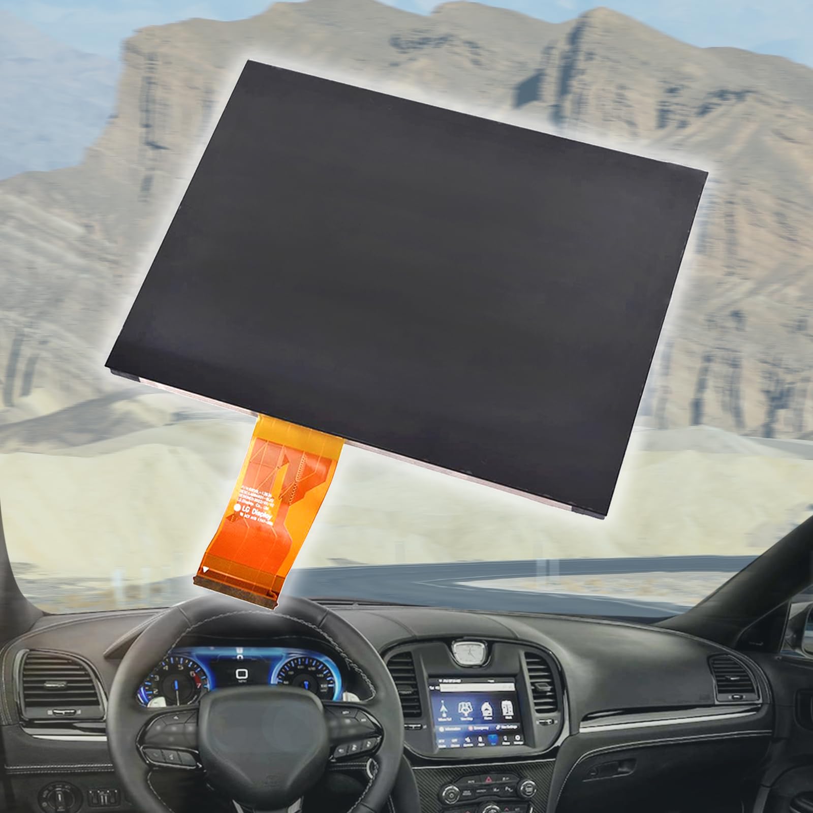 Getfarway Replacement 8.4'' Uconnect 4C Uaq Lcd Monitor Touch Screen Navigation Compatible With 2017 2020 Jeep Chrysler Dodge Ra